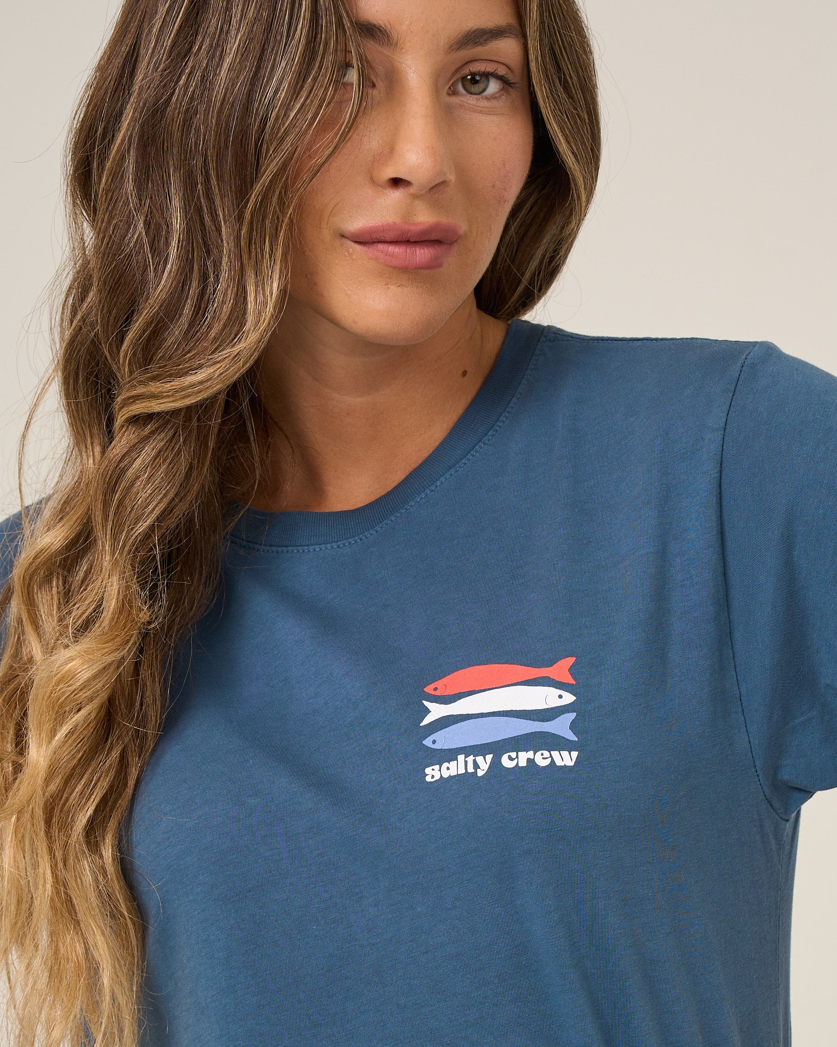 American Catch Boyfriend Tee - Midnight Navy - Image 3
