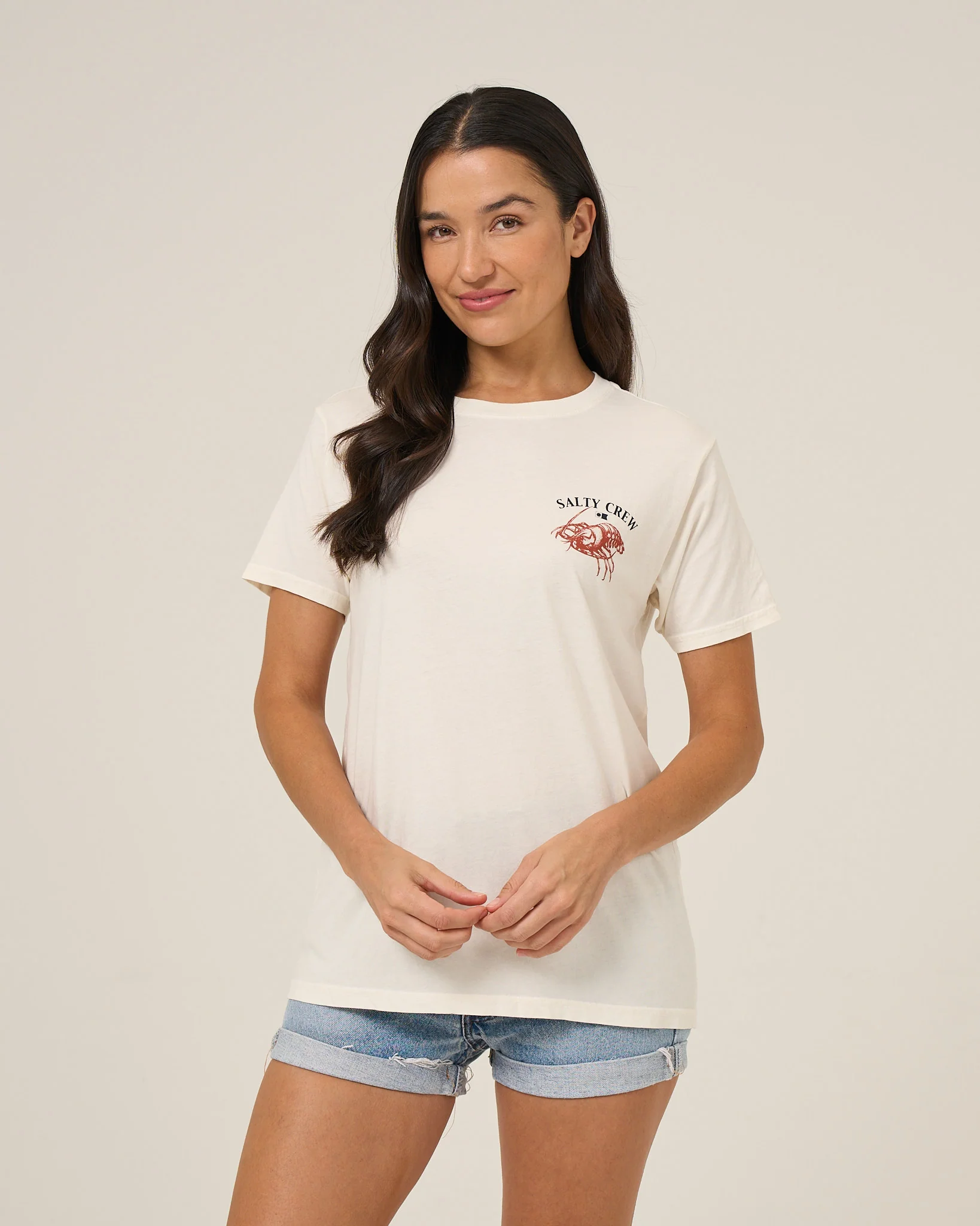 American Catch Boyfriend Tee - Off White - Image 2