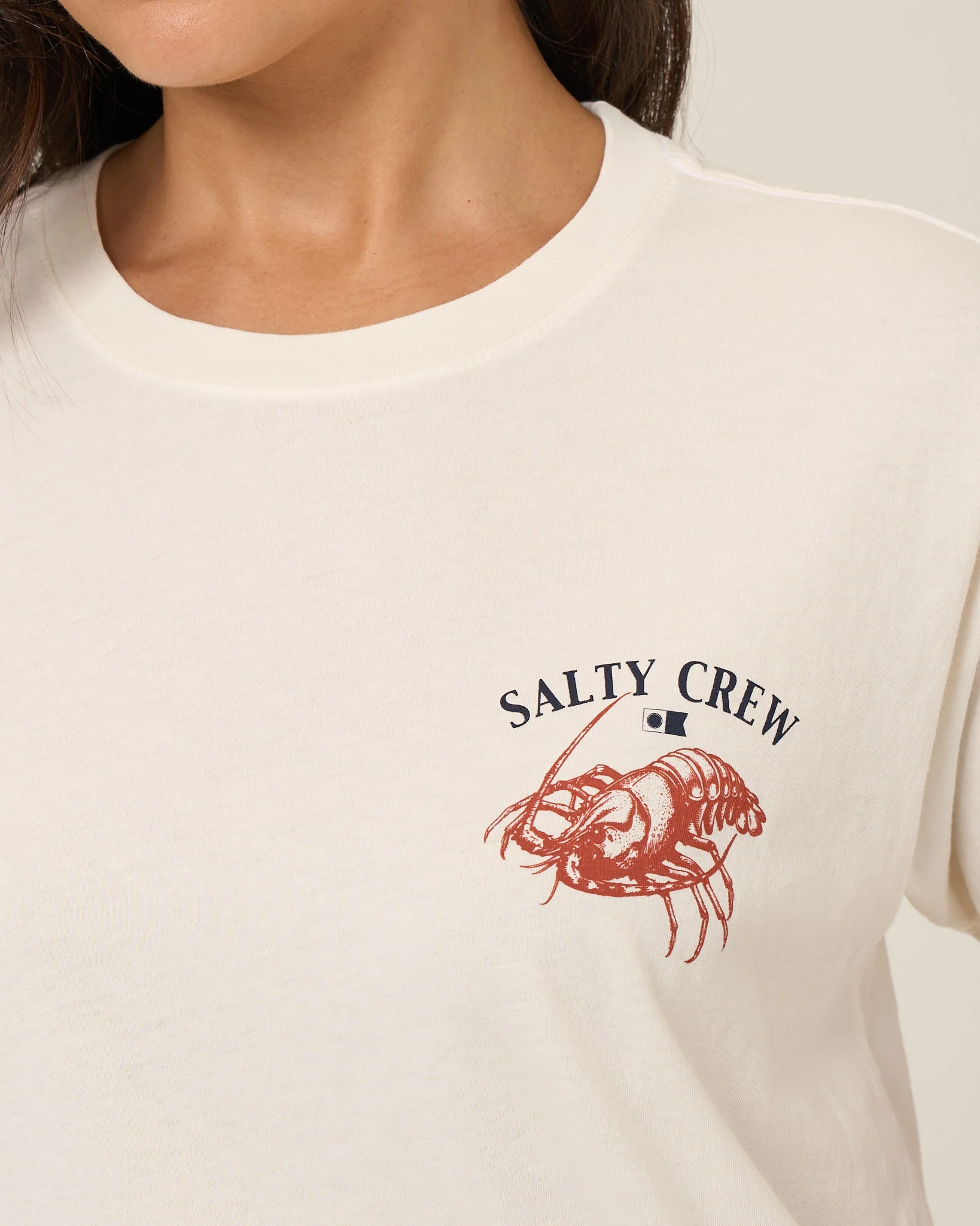 American Catch Boyfriend Tee - Off White - Image 3