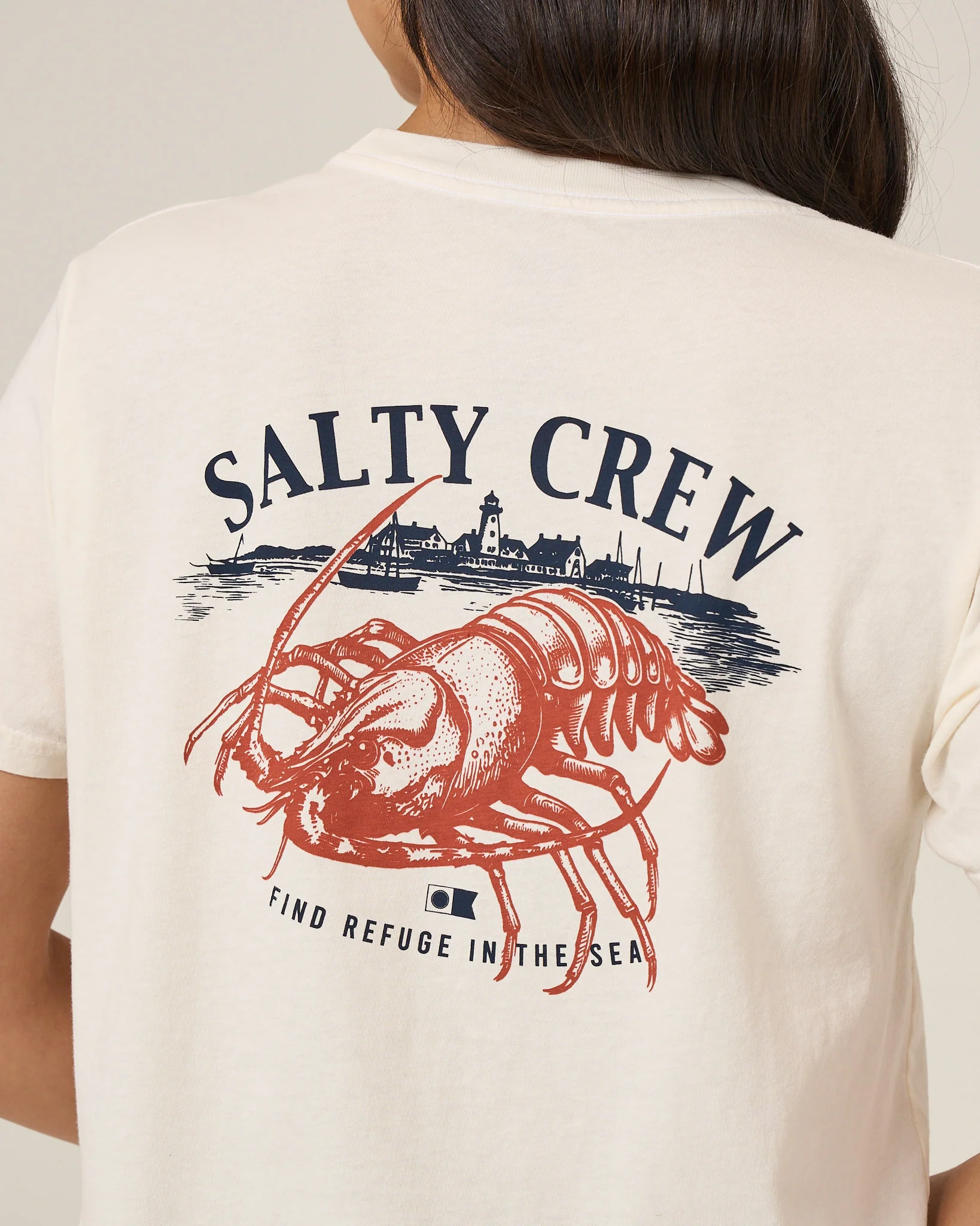American Catch Boyfriend Tee - Off White - Image 4