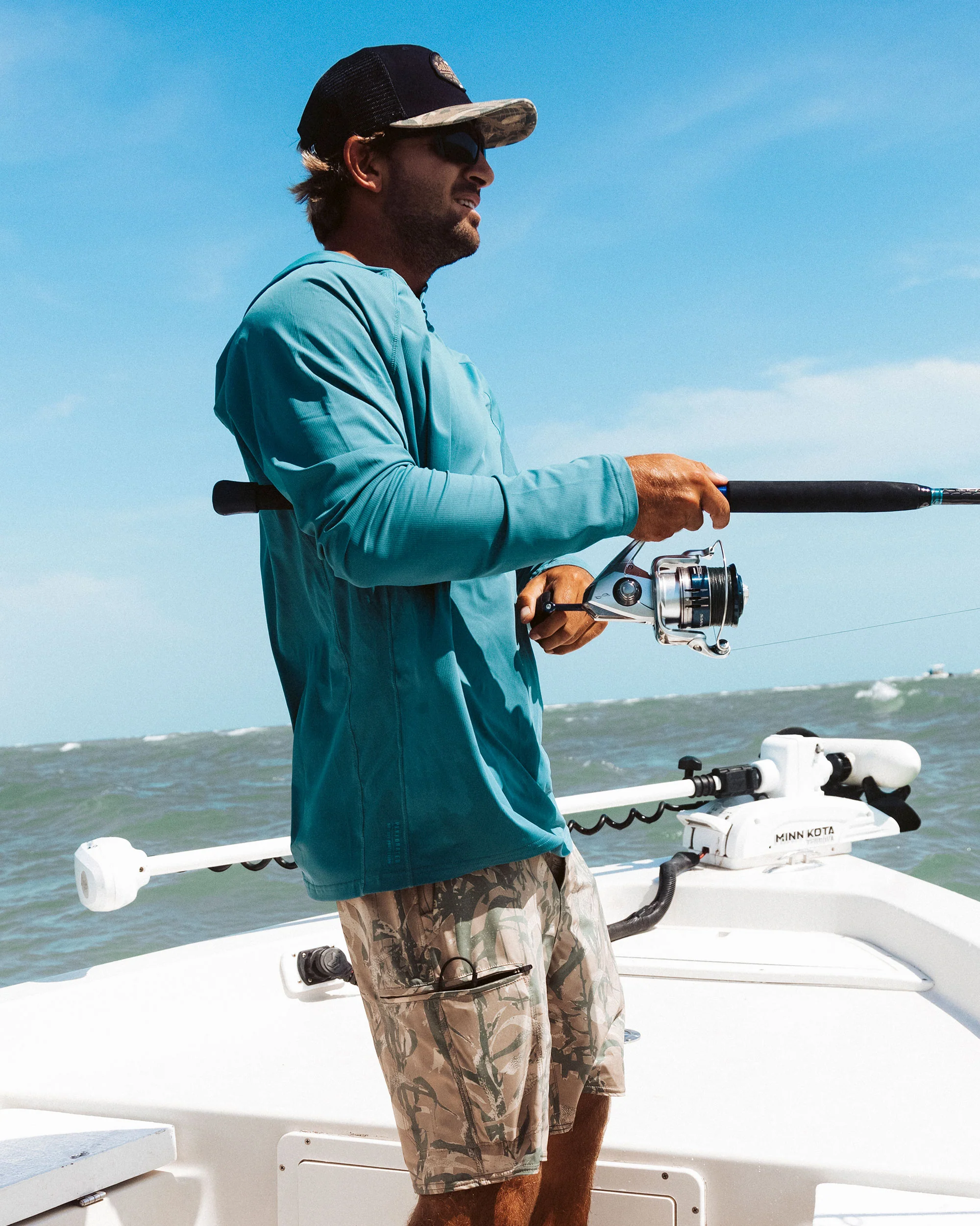 Apex Perforated Sunshirt - Hydro - Image 3