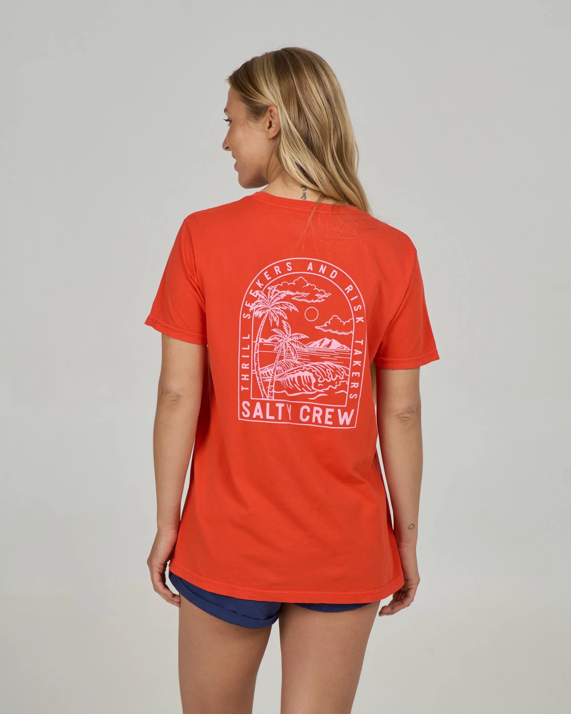 Archway Boyfriend Tee - Chili Pepper