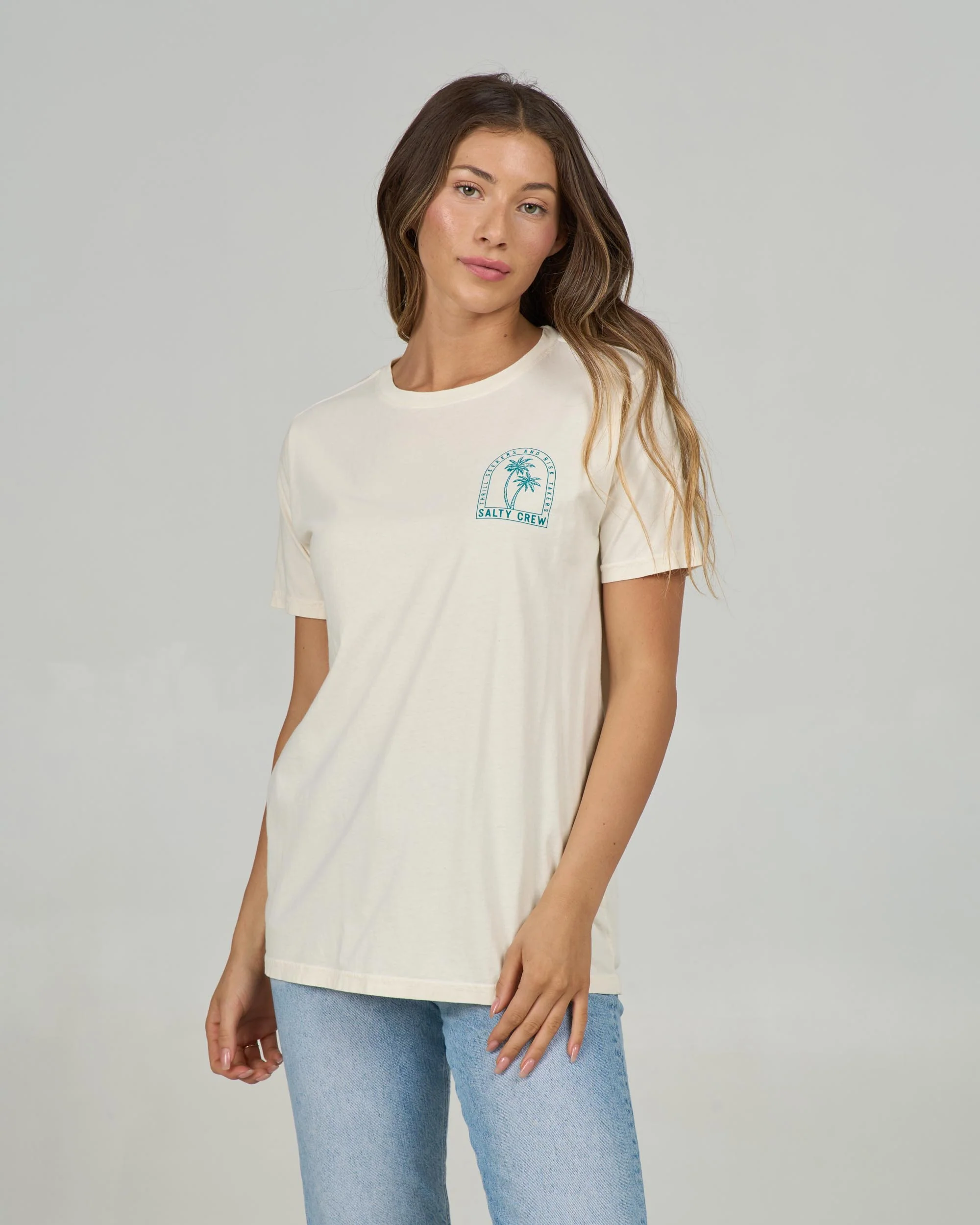 Archway Boyfriend Tee - Off White - Image 2