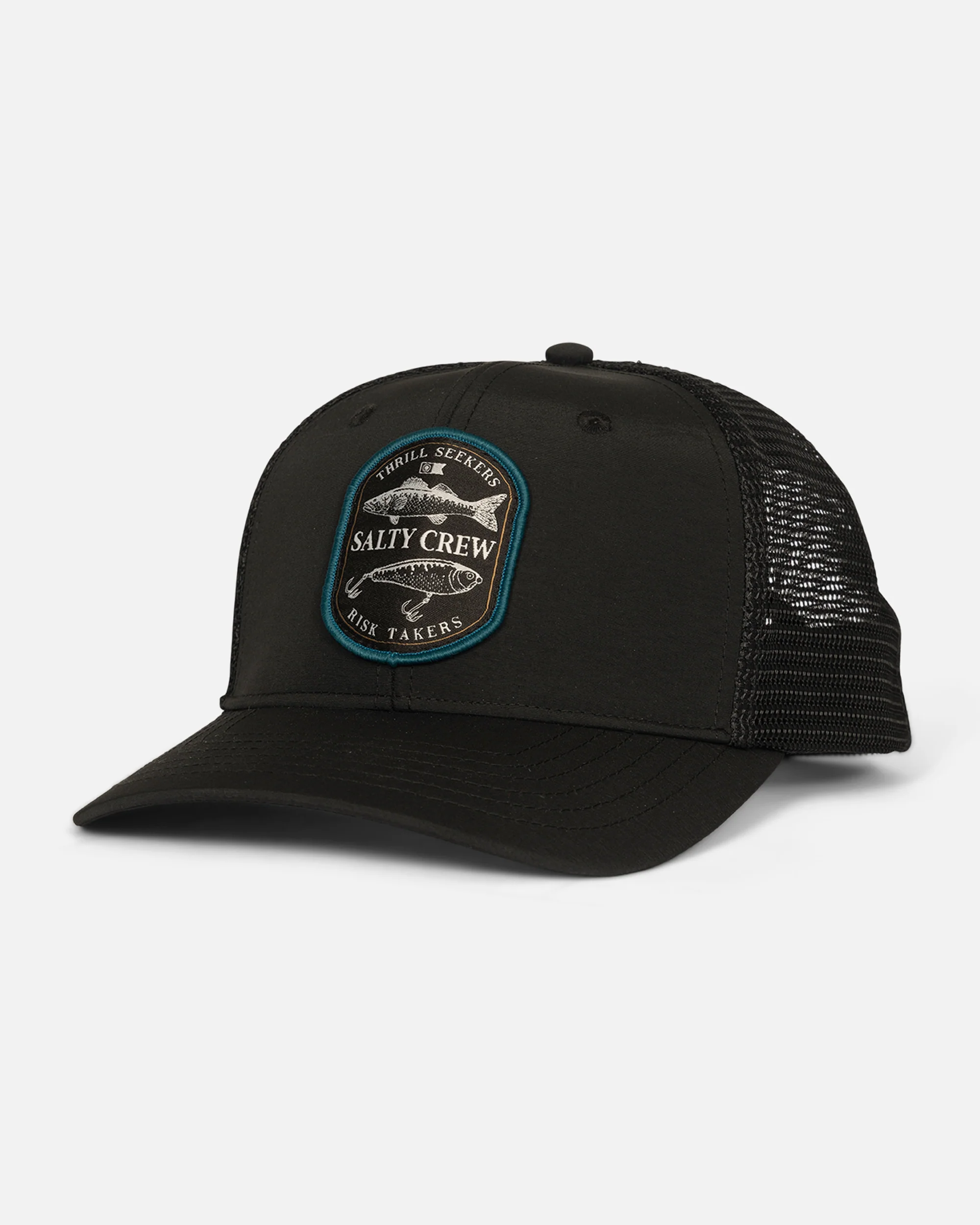 Baited Retro Trucker Hat - Black