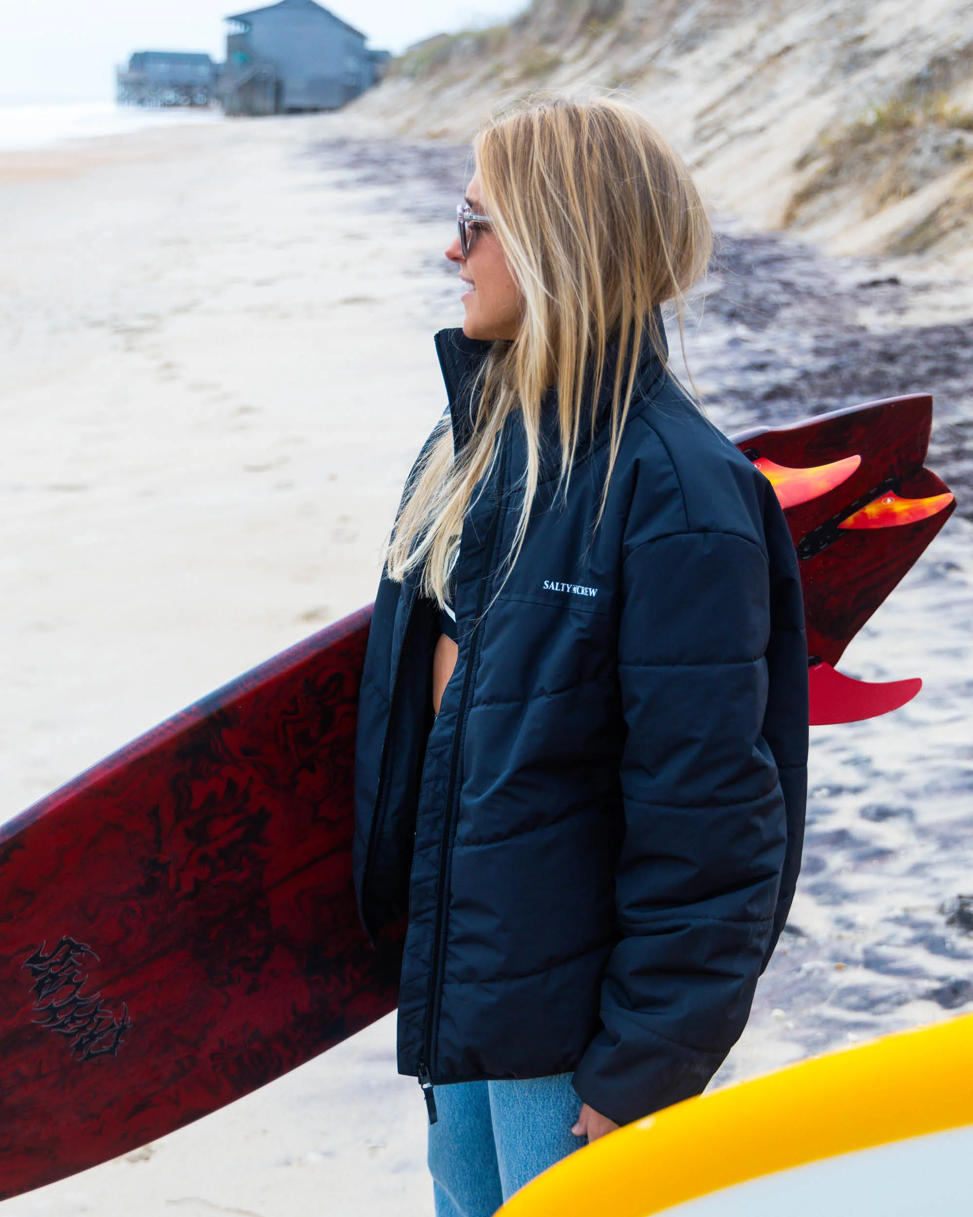Barrier Puffer Jacket - Black - Image 5