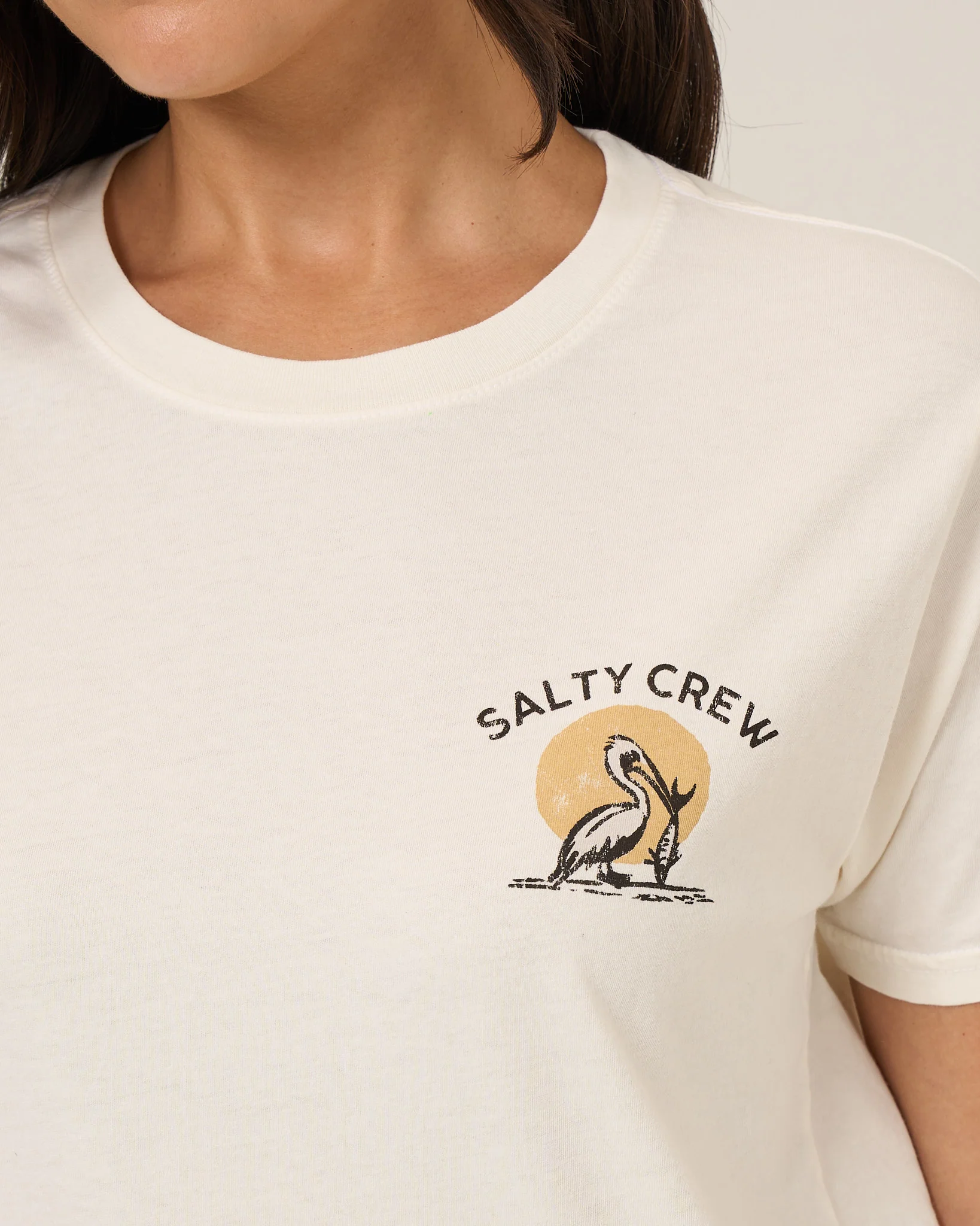 Beach Hut Boyfriend Tee - Off White - Image 3