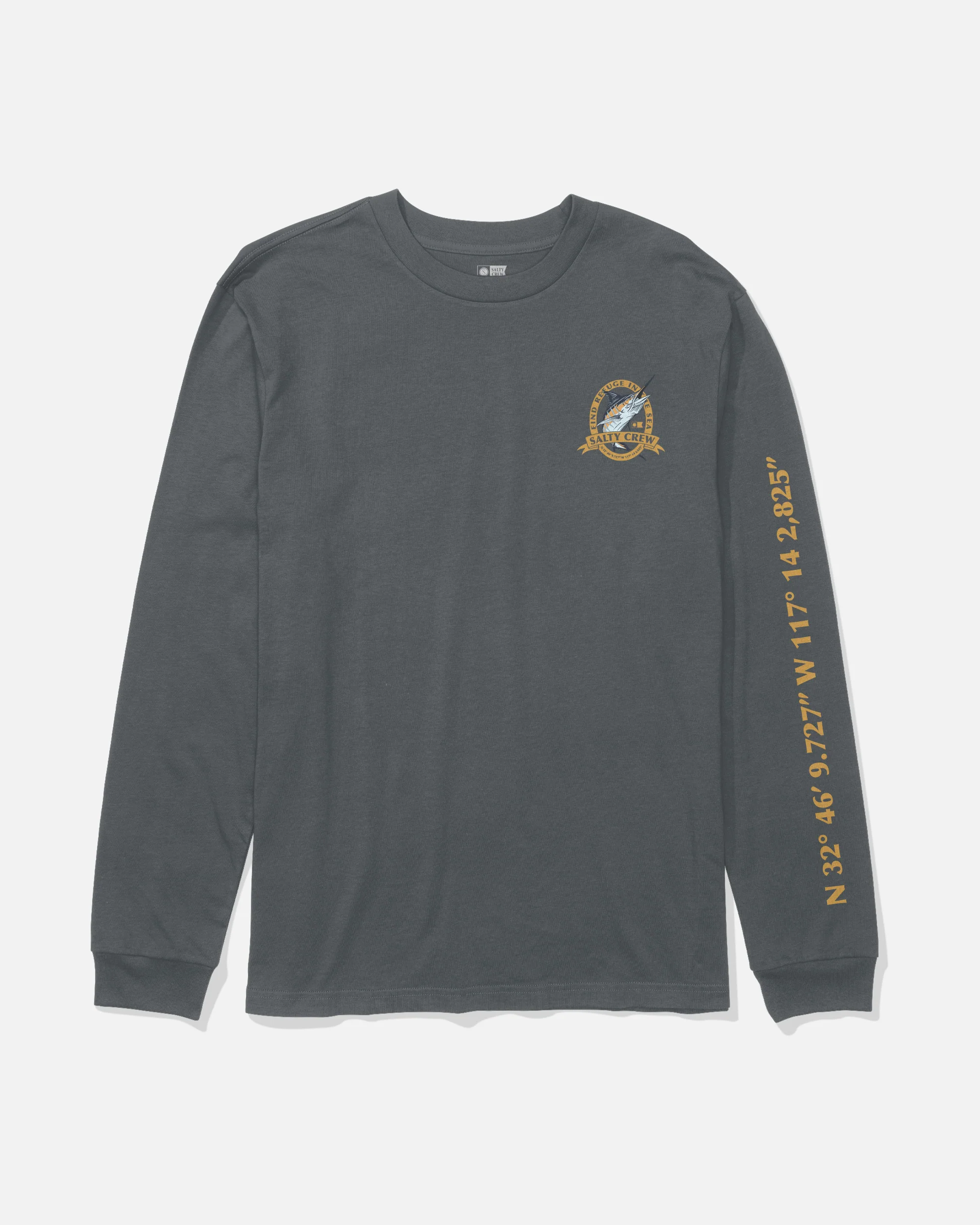 Bill Club Long Sleeve Tee - Charcoal - Image 2