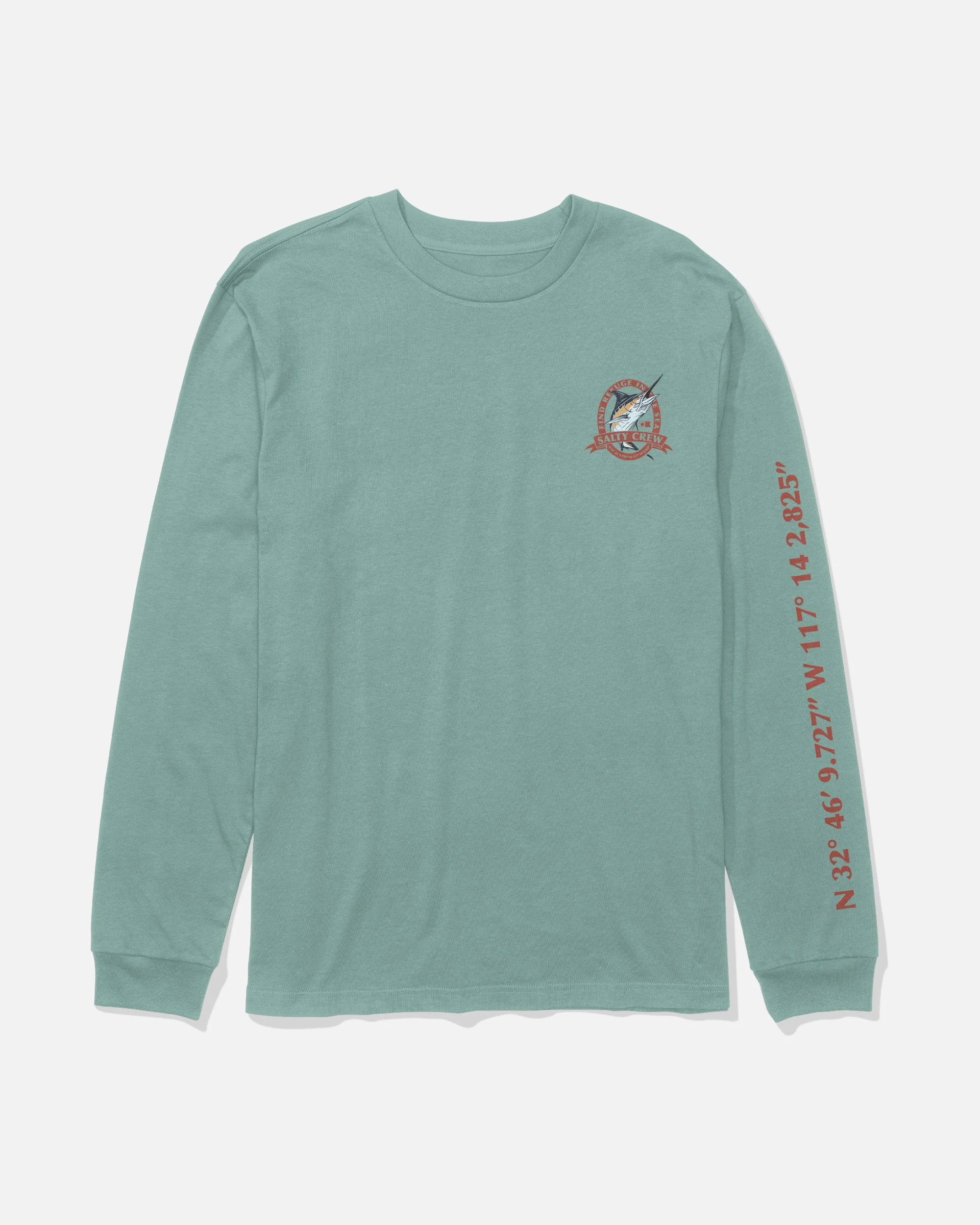 Bill Club Long Sleeve Tee - Mackerel - Image 2