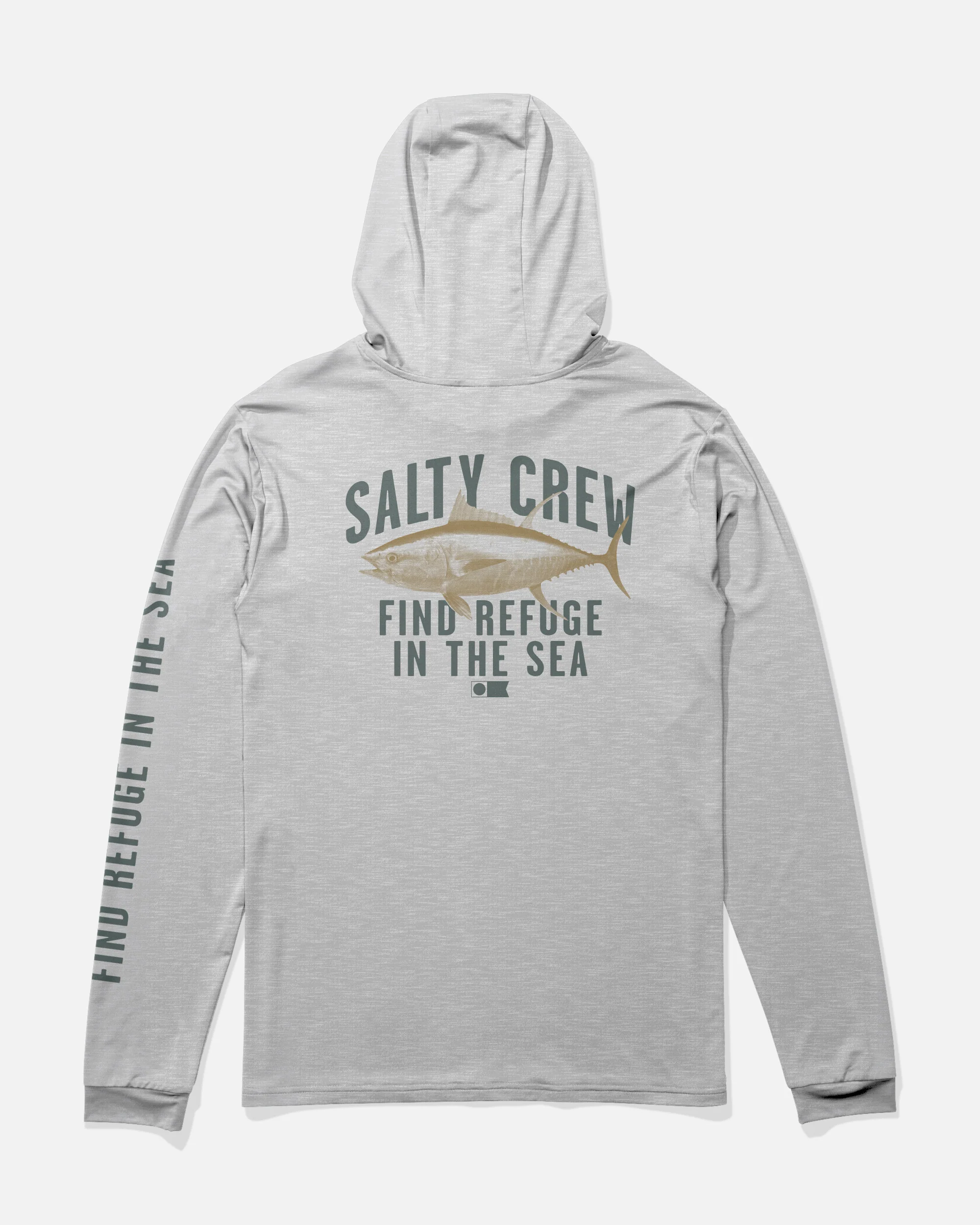 Bitmap Boys Hood Sunshirt - Grey Heather