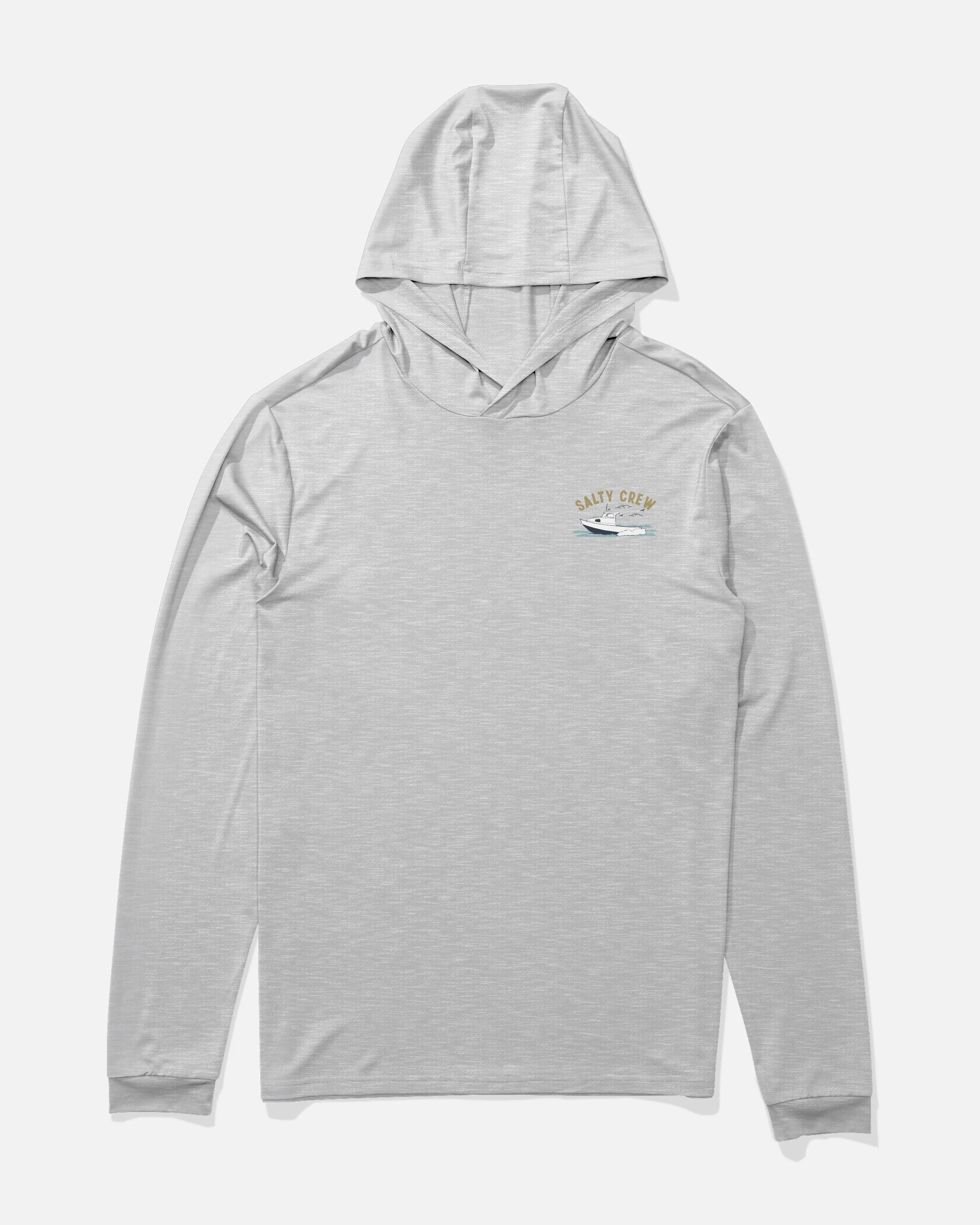 Boat Repair Boys Hood Sunshrt - Grey Heather - Image 2