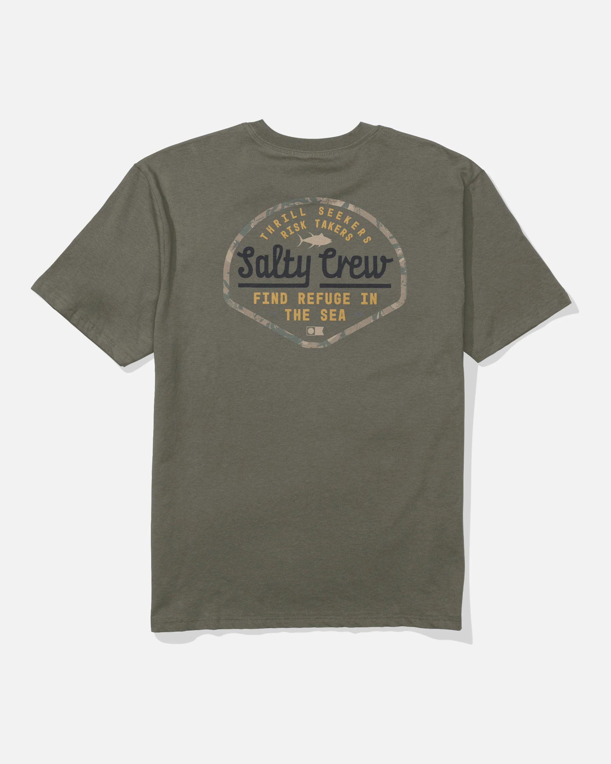 Border Fill Classic Tee - Dusty Olive