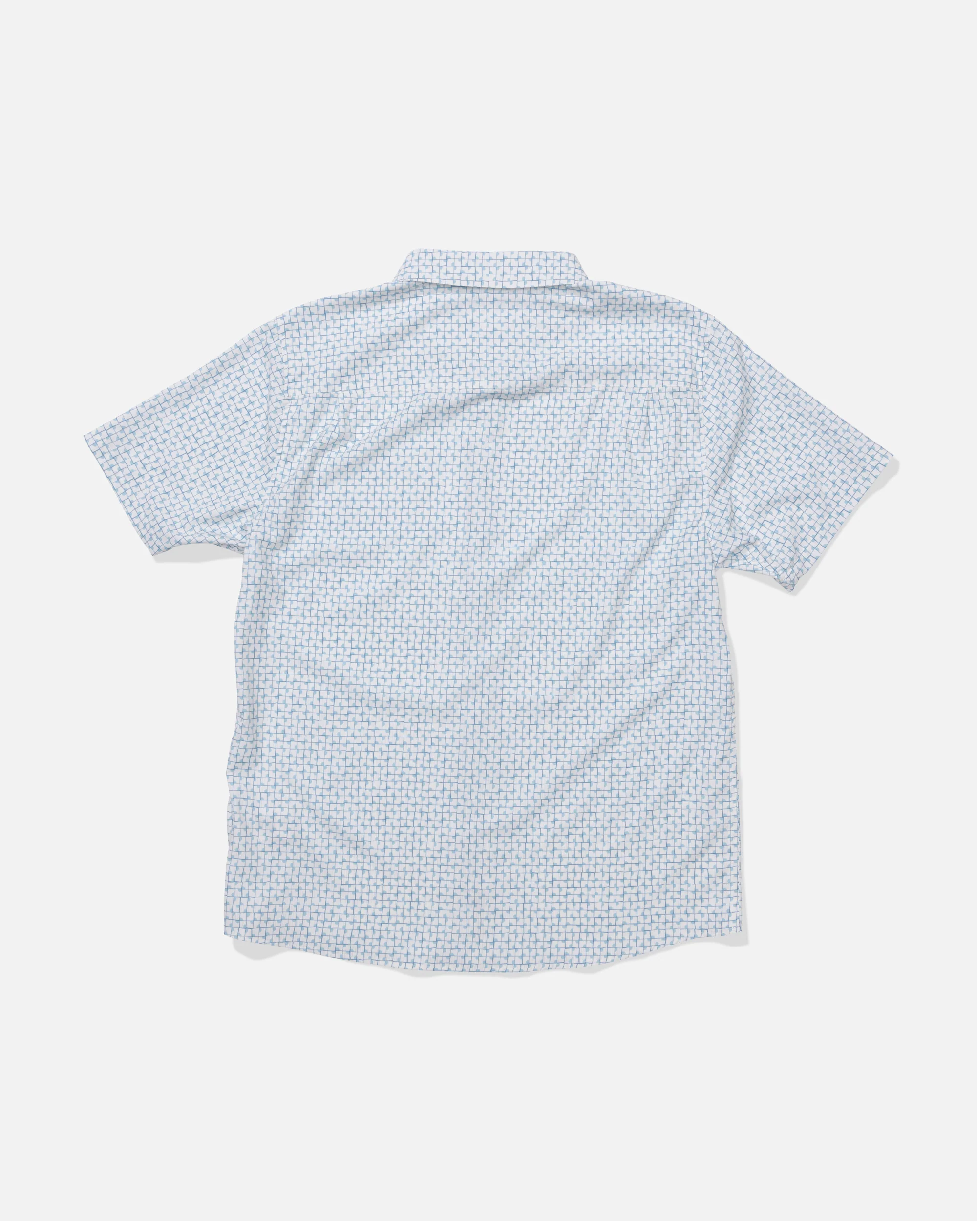Breezer Perforated Button Up - Off White - Image 2