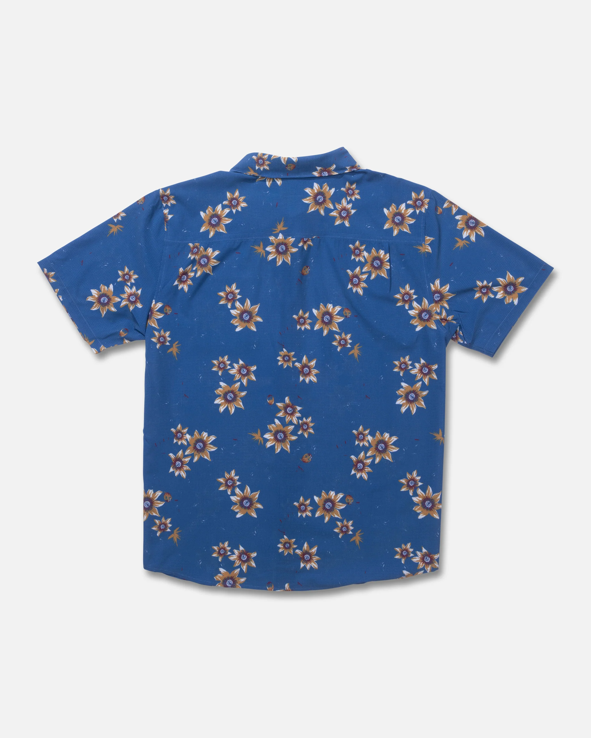 Breezer Perforated Button Up - True Navy - Image 2