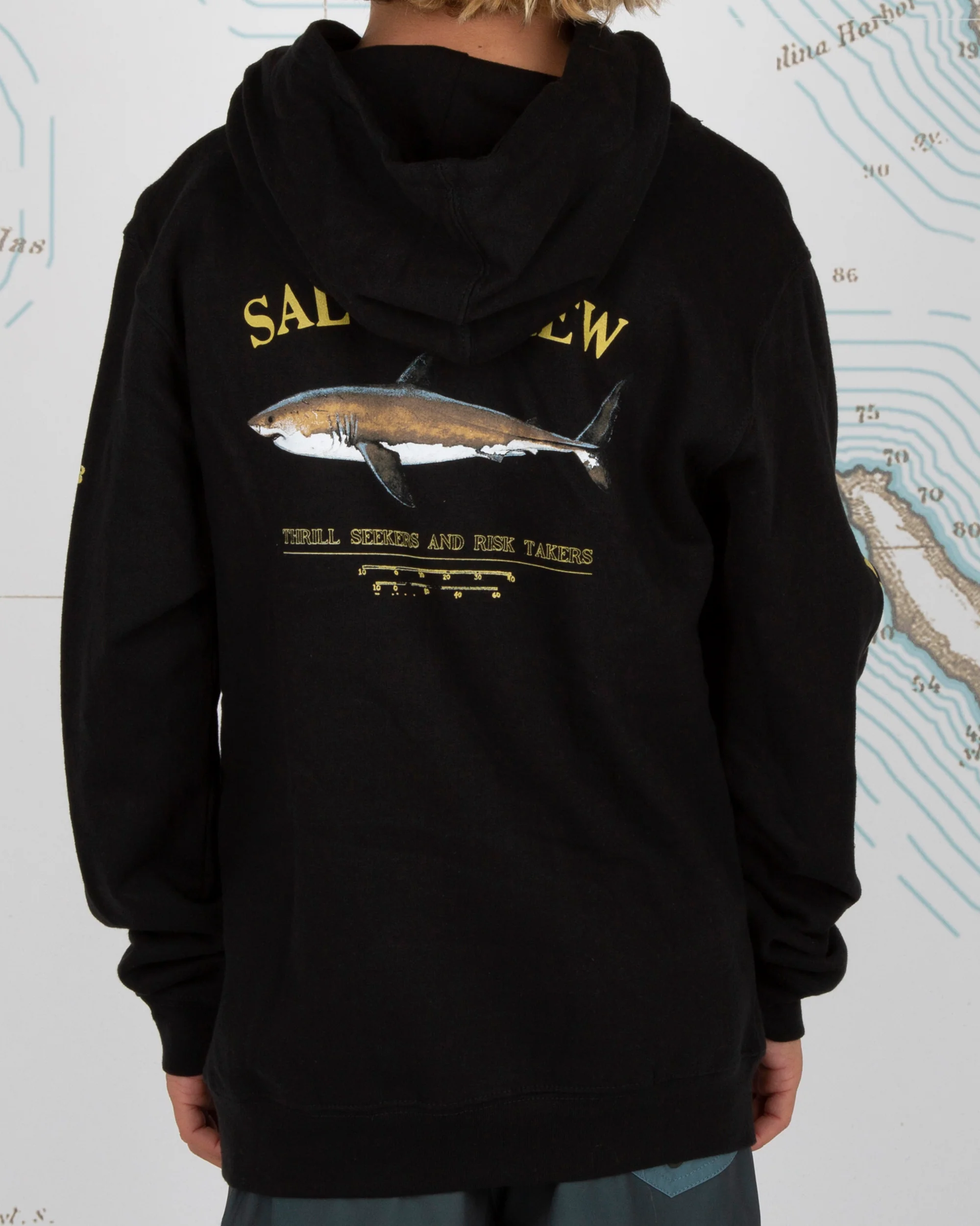 Bruce Boys Black Hood Fleece - Image 4
