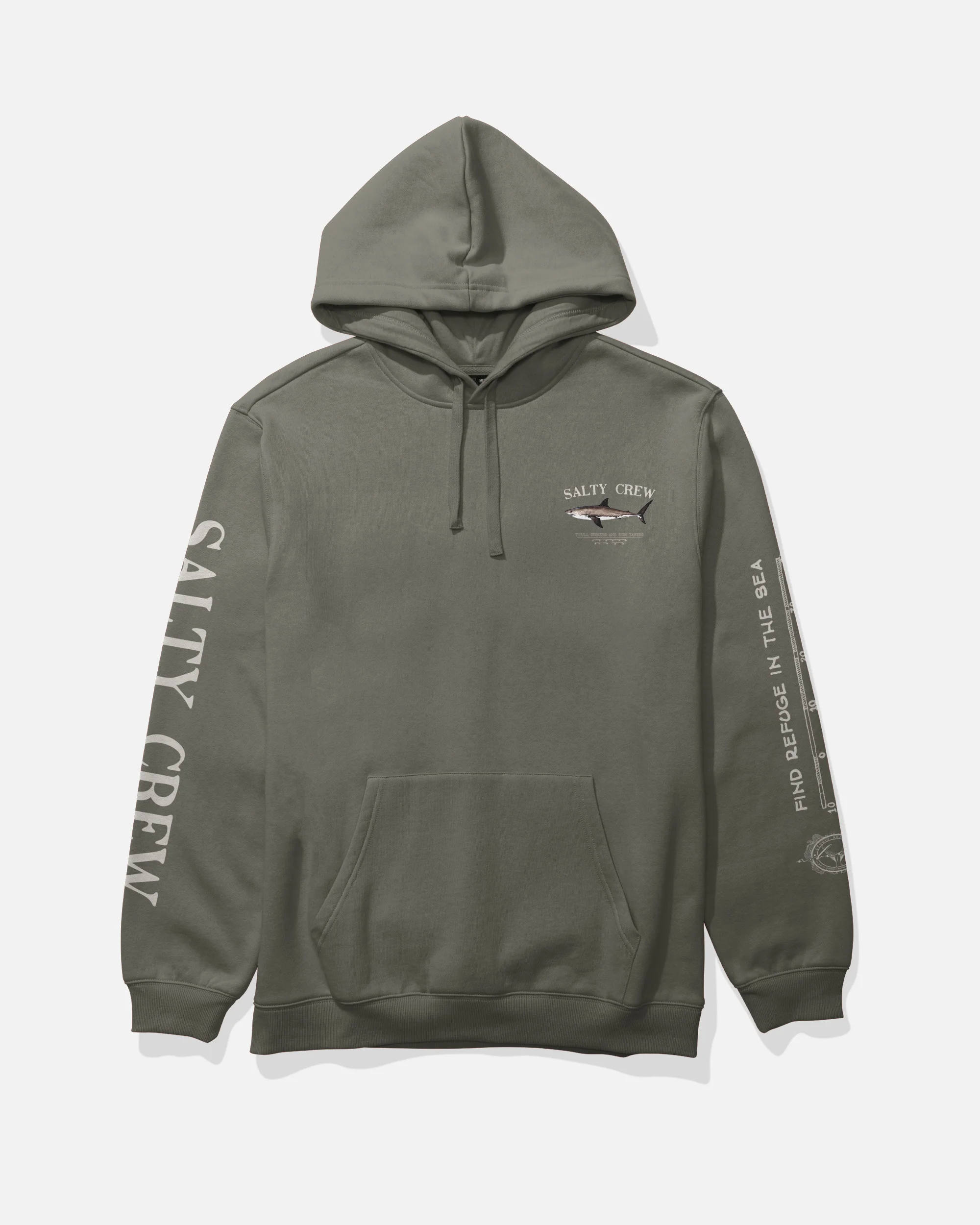 Bruce Fleece Hoodie - Dusty Olive - Image 2