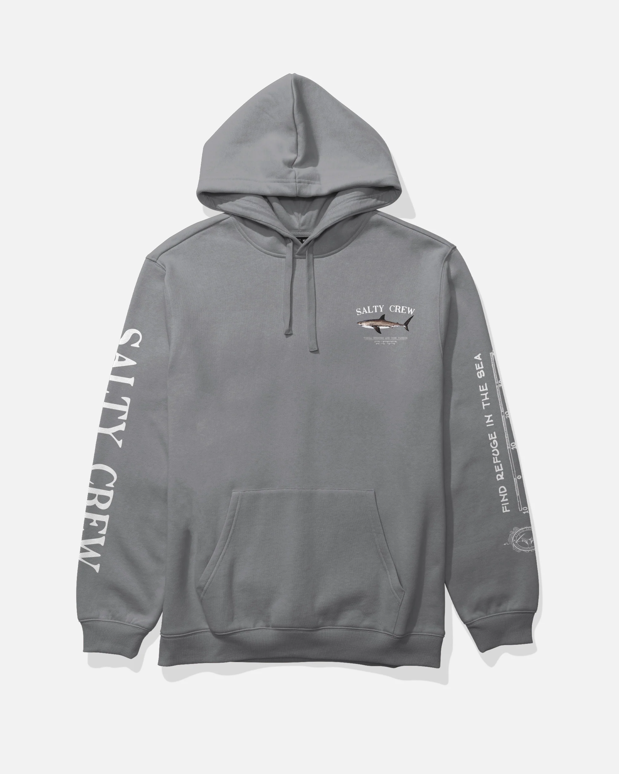 Bruce Fleece Hoodie - Shark Skin - Image 2