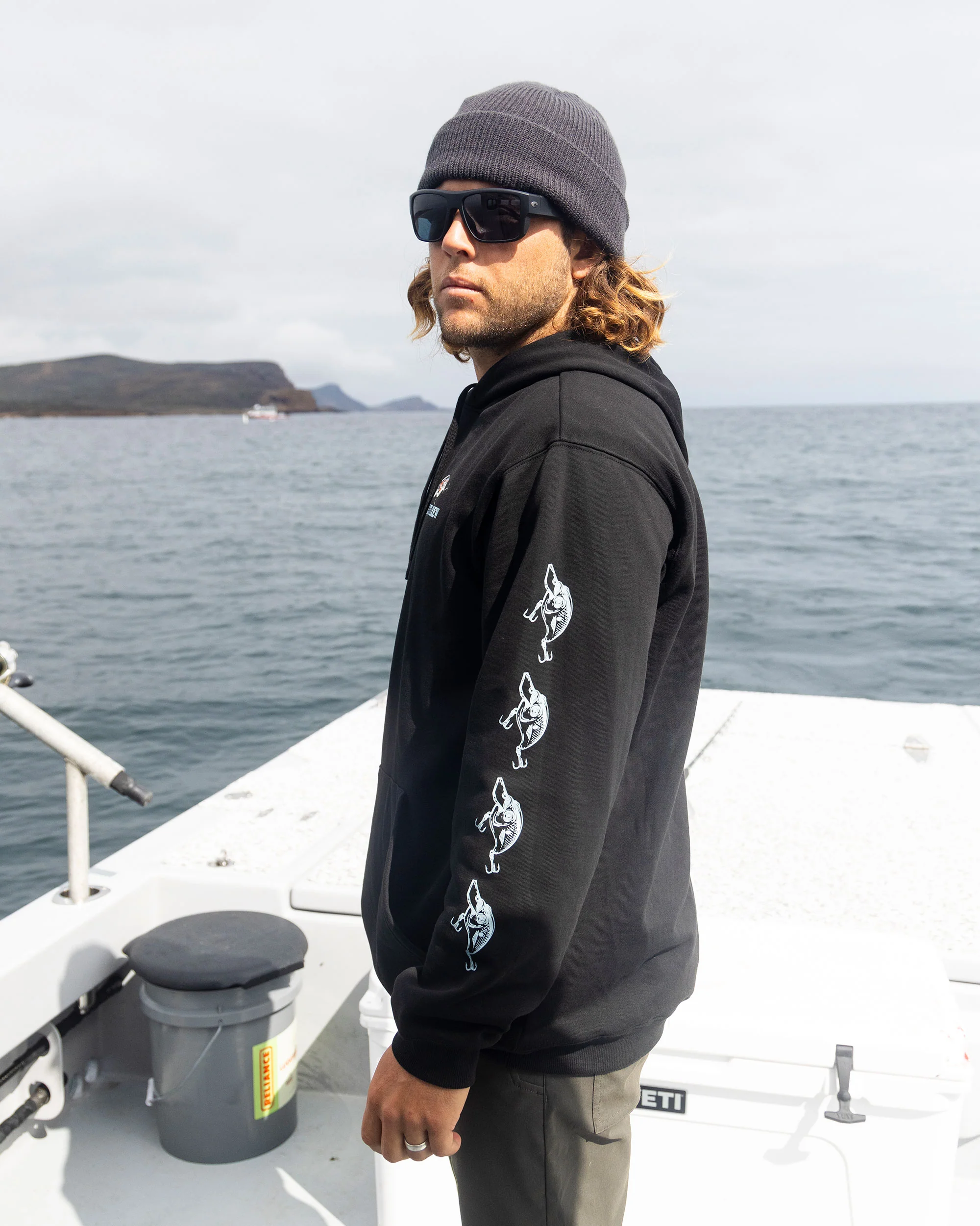 Cast Life Fleece Hoodie - Black - Image 3