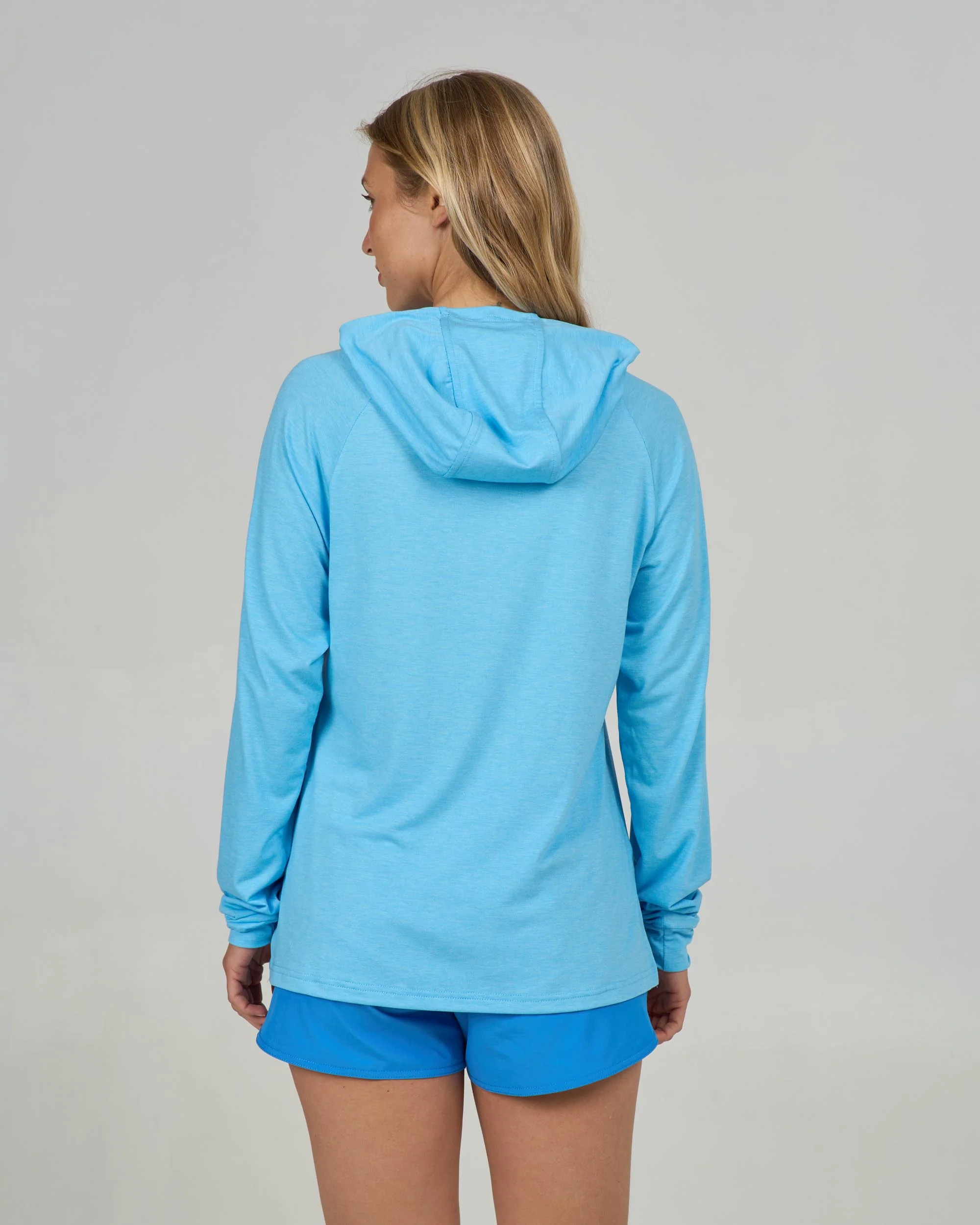 Circled Tech Hoody - Pool Blue - Image 2
