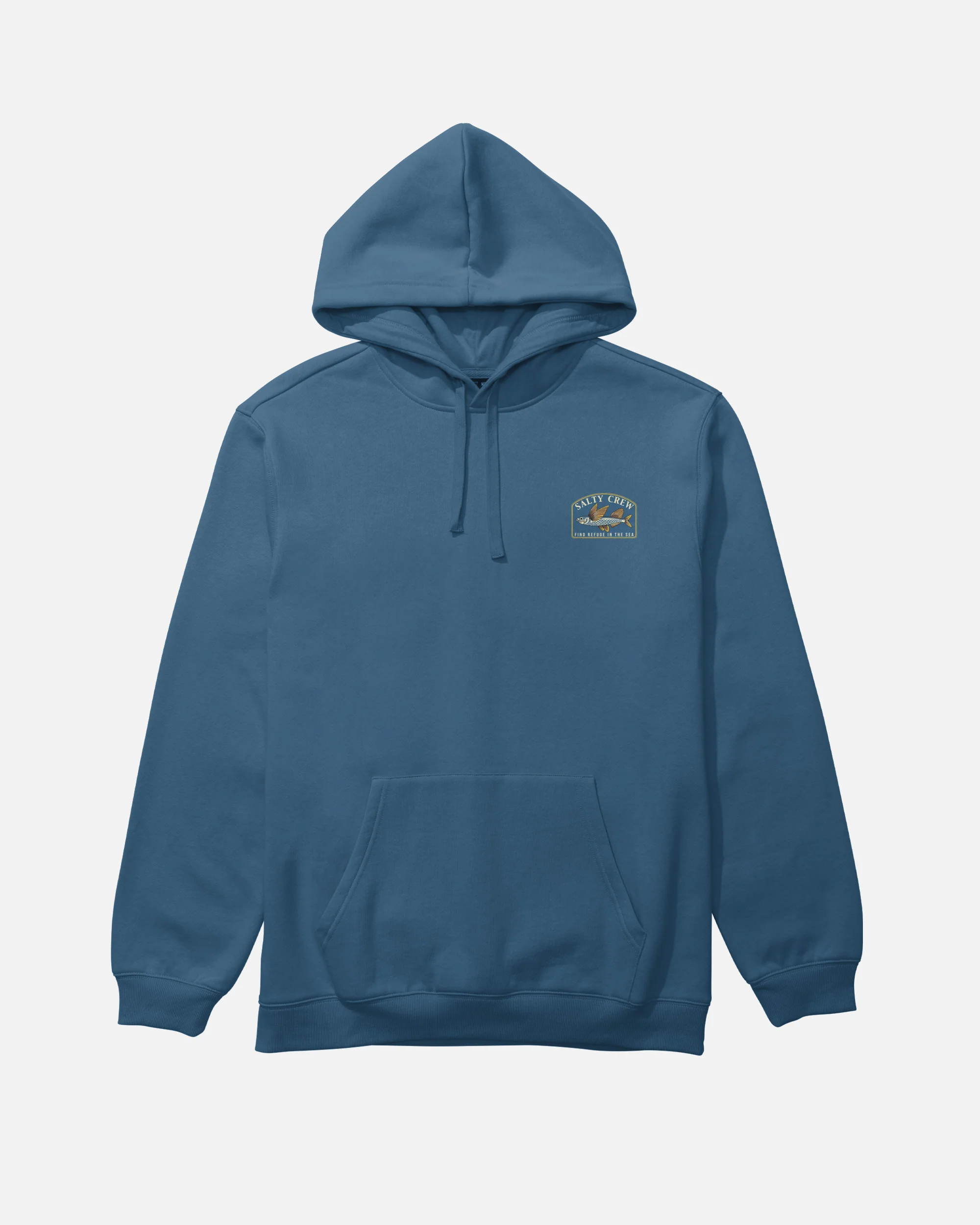 Crafted Pigment Fleece Hoodie - Cast Blue