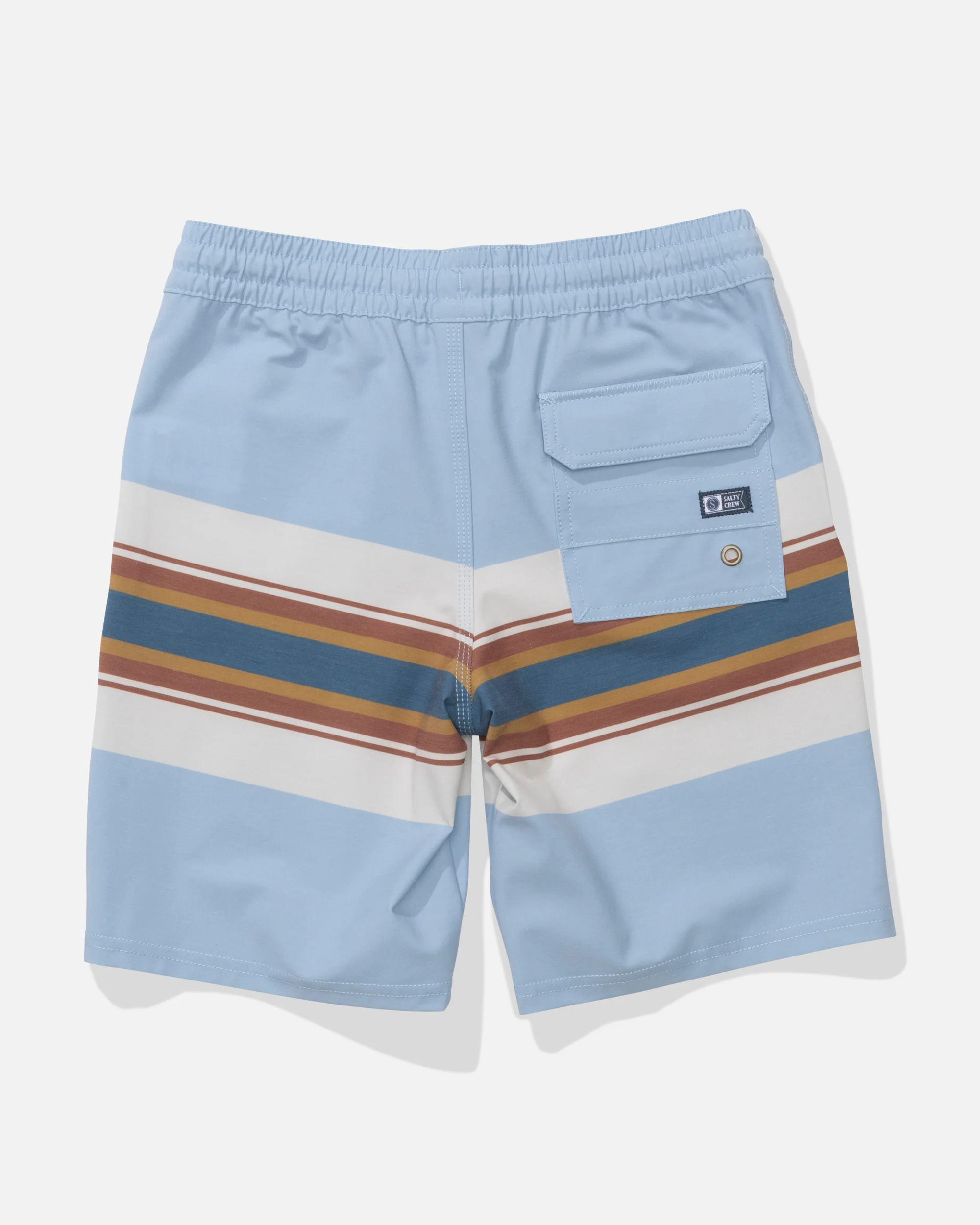 Crew 16" Boys Stripe Volley - Coast Blue - Image 2