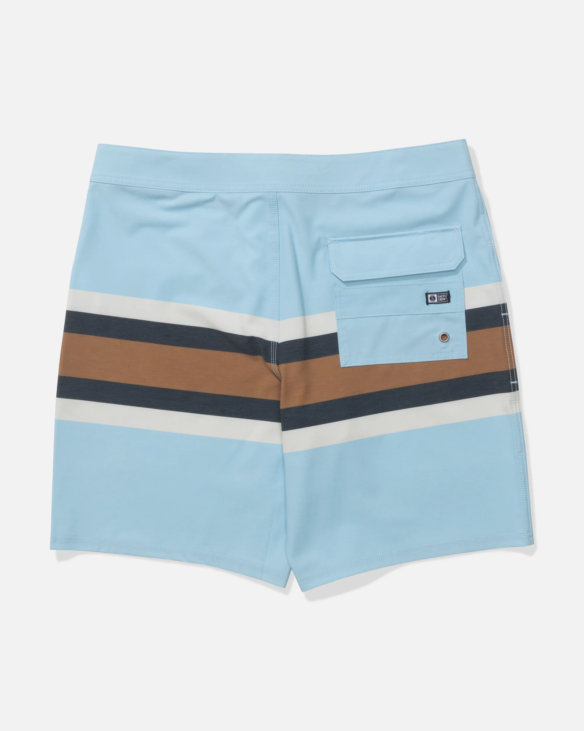 Crew 19" Stripe Boardshort - Clear Sky - Image 2
