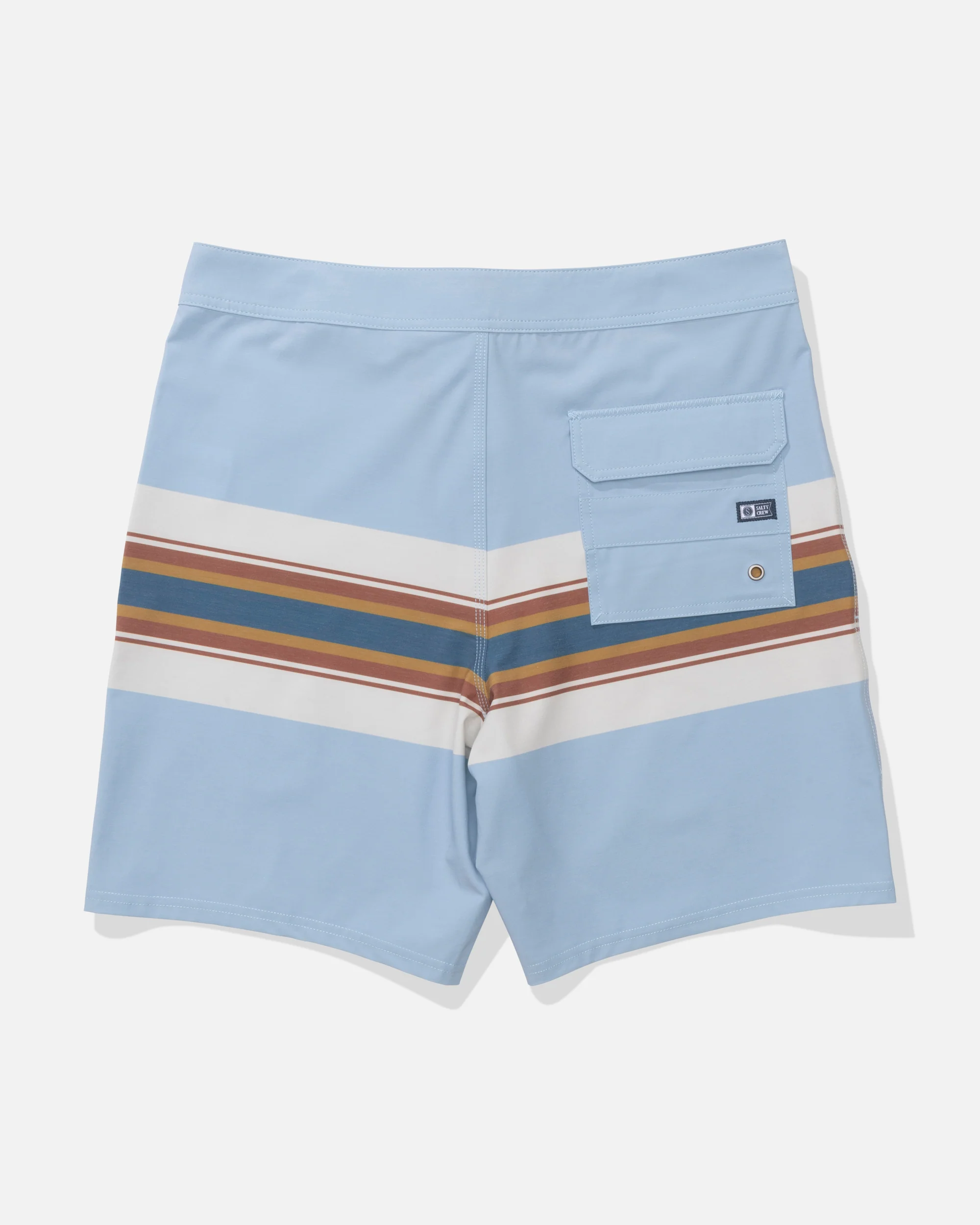 Crew 19" Stripe Boardshort - Coast Blue - Image 2