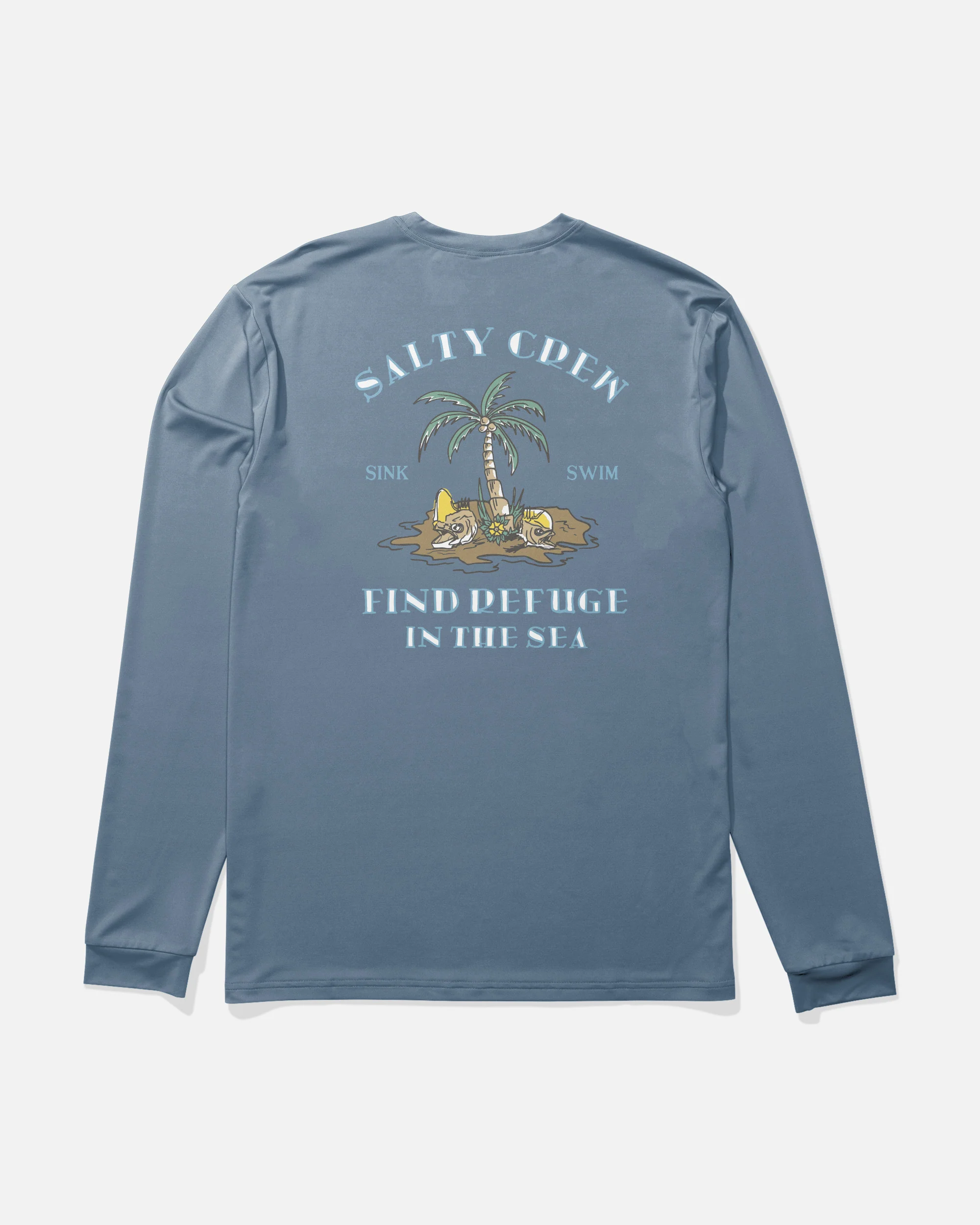 Deserted Boys Long Sleeve Sunshirt - Captains Blue