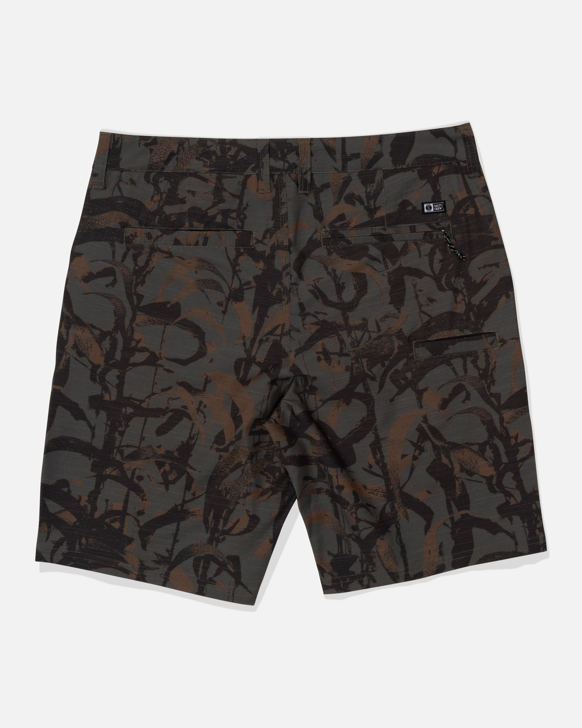 Drifter 19" Slub Hybrid Short - Dark Kelp Camo - Image 2
