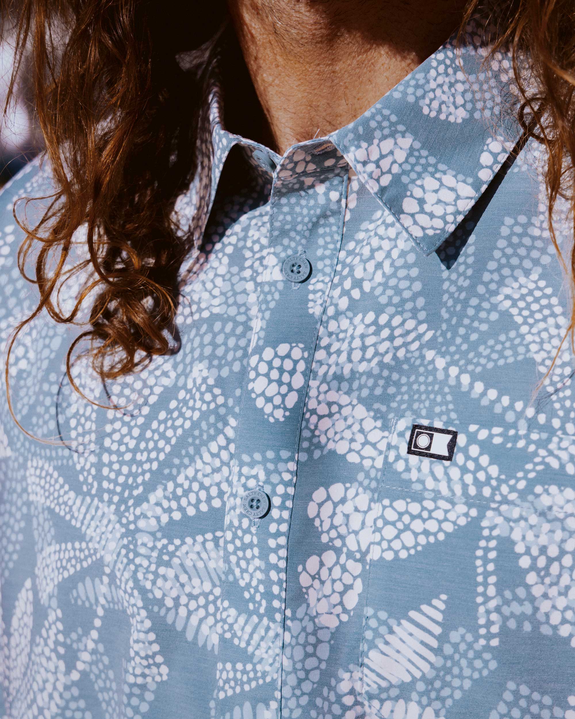 Drifter UV Button Up - Atlantic Green - Image 3