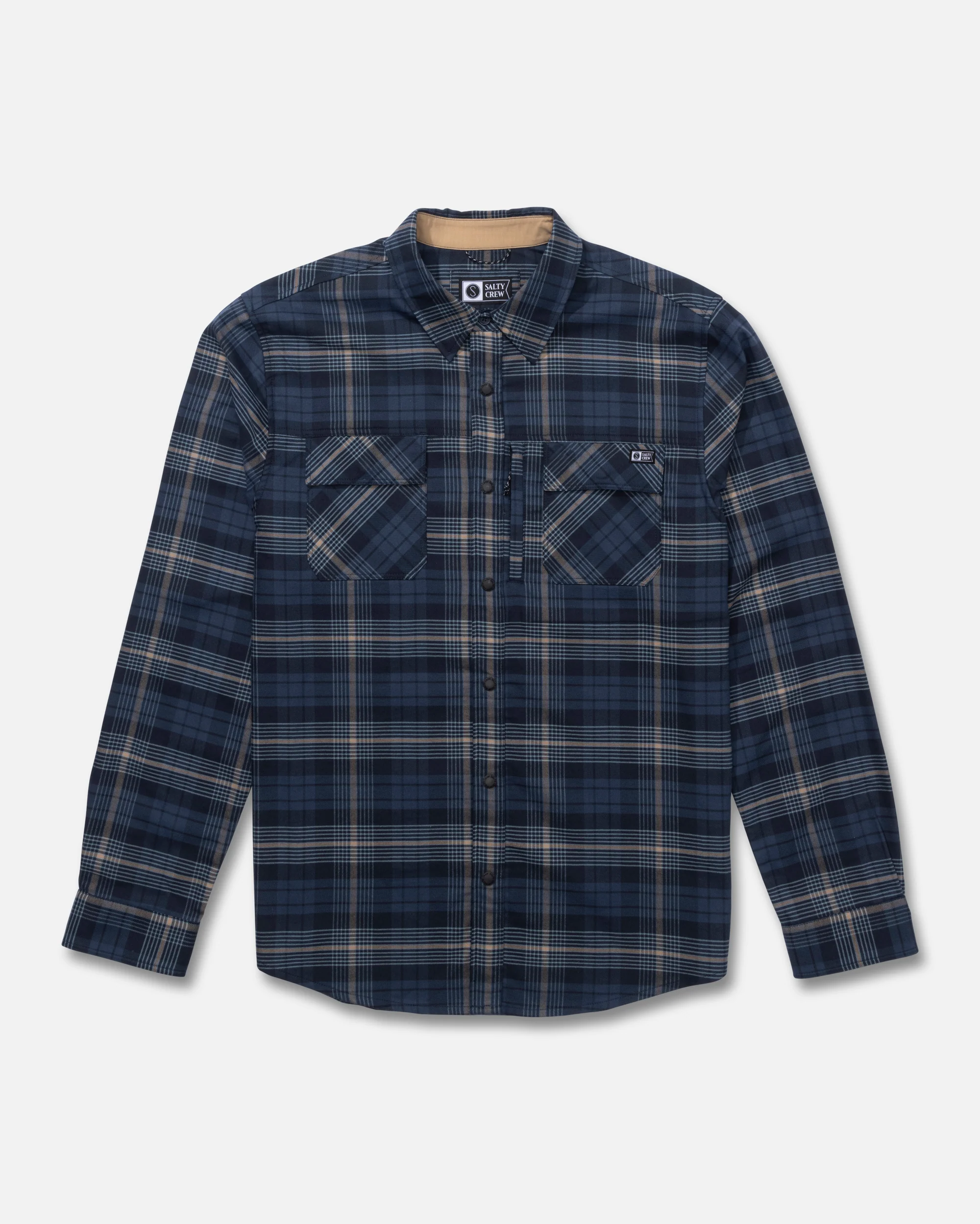 Fathom Tech Flannel - Navy Khaki