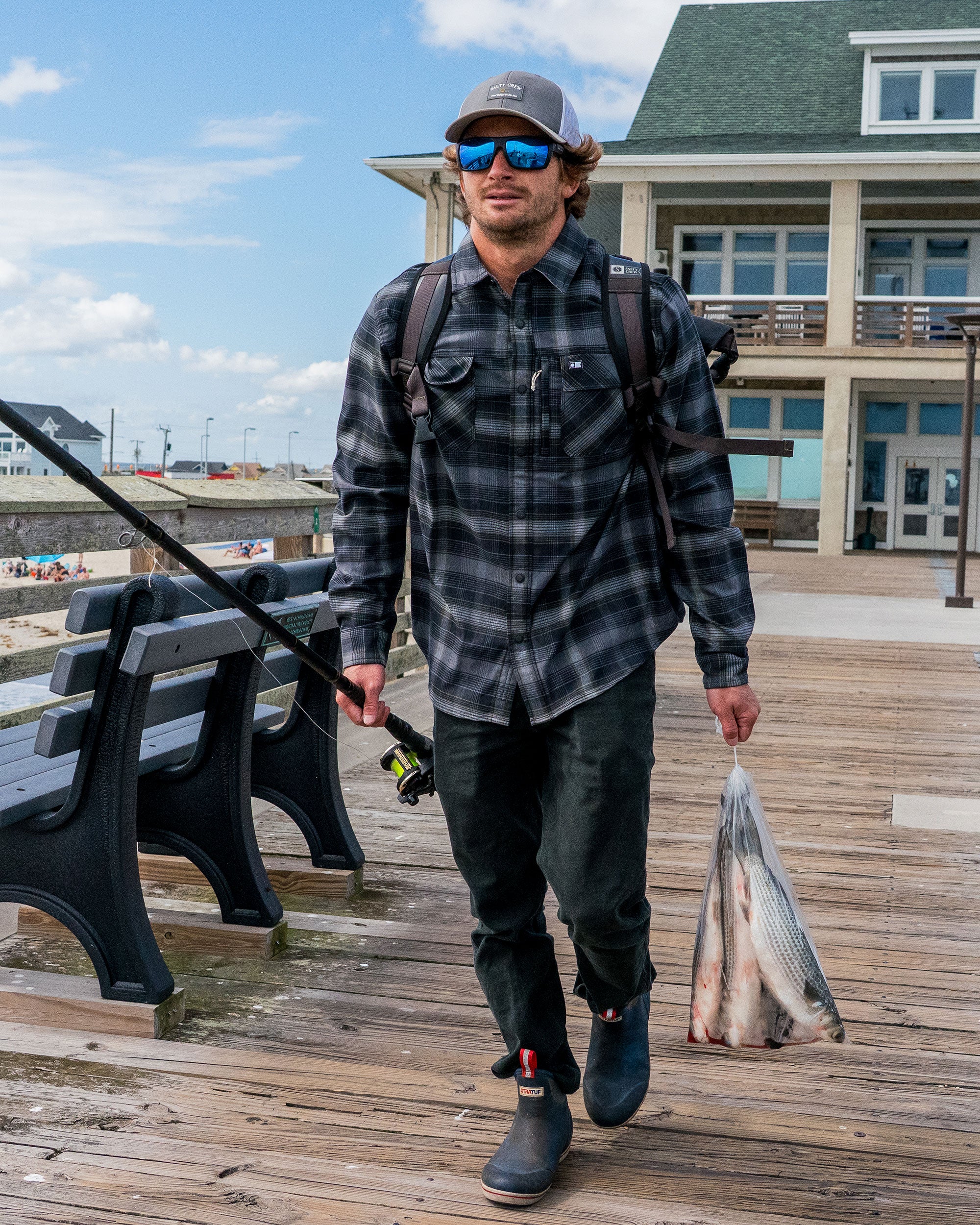 Fathom Tech Flannel - Pirate Black - Image 3