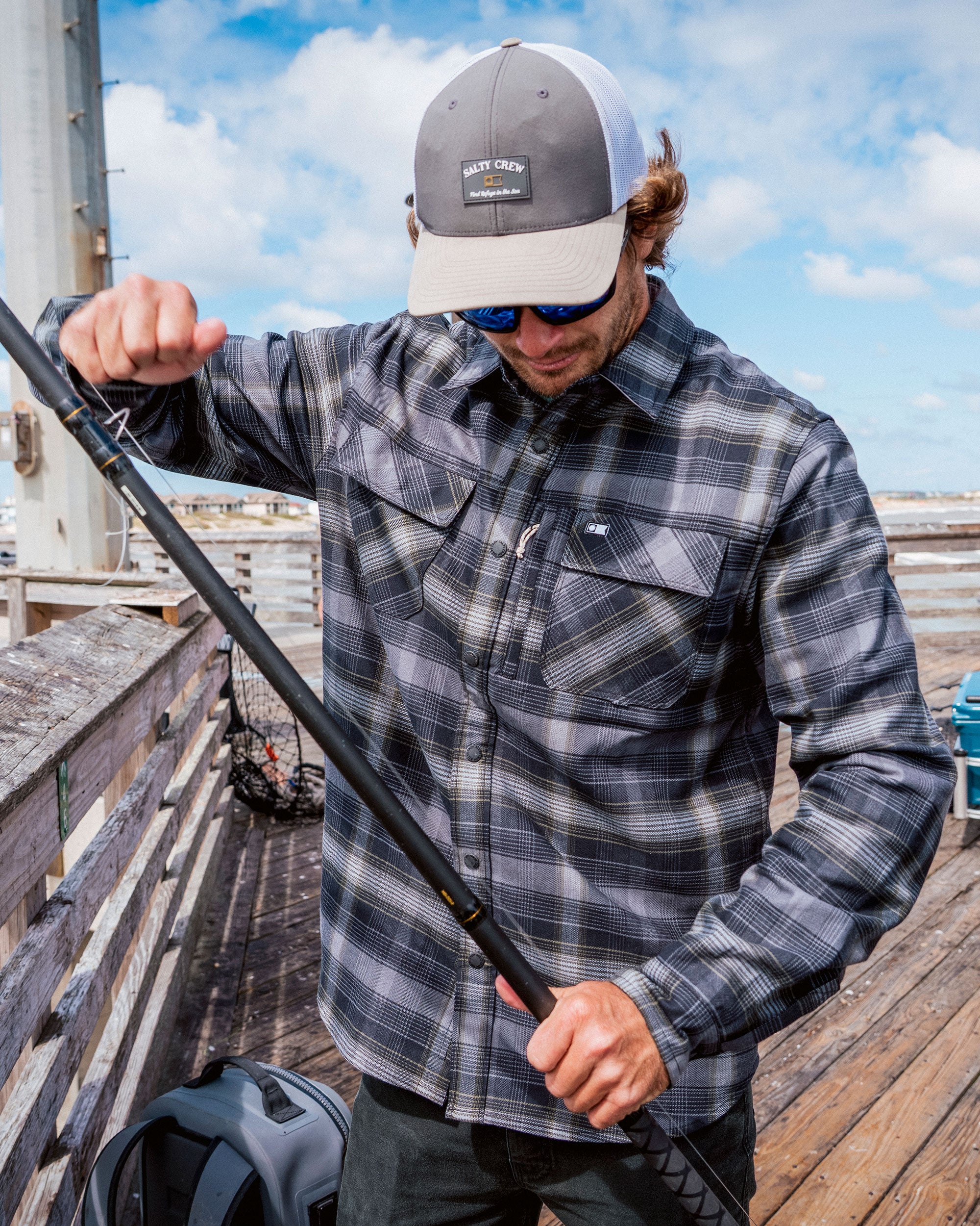 Fathom Tech Flannel - Pirate Black - Image 4