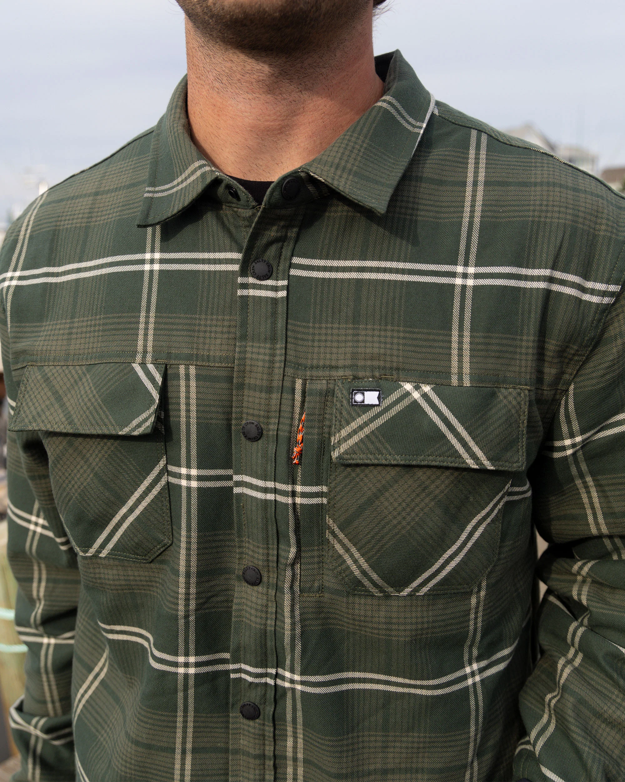 Fathom Tech Shacket - Green - Image 4