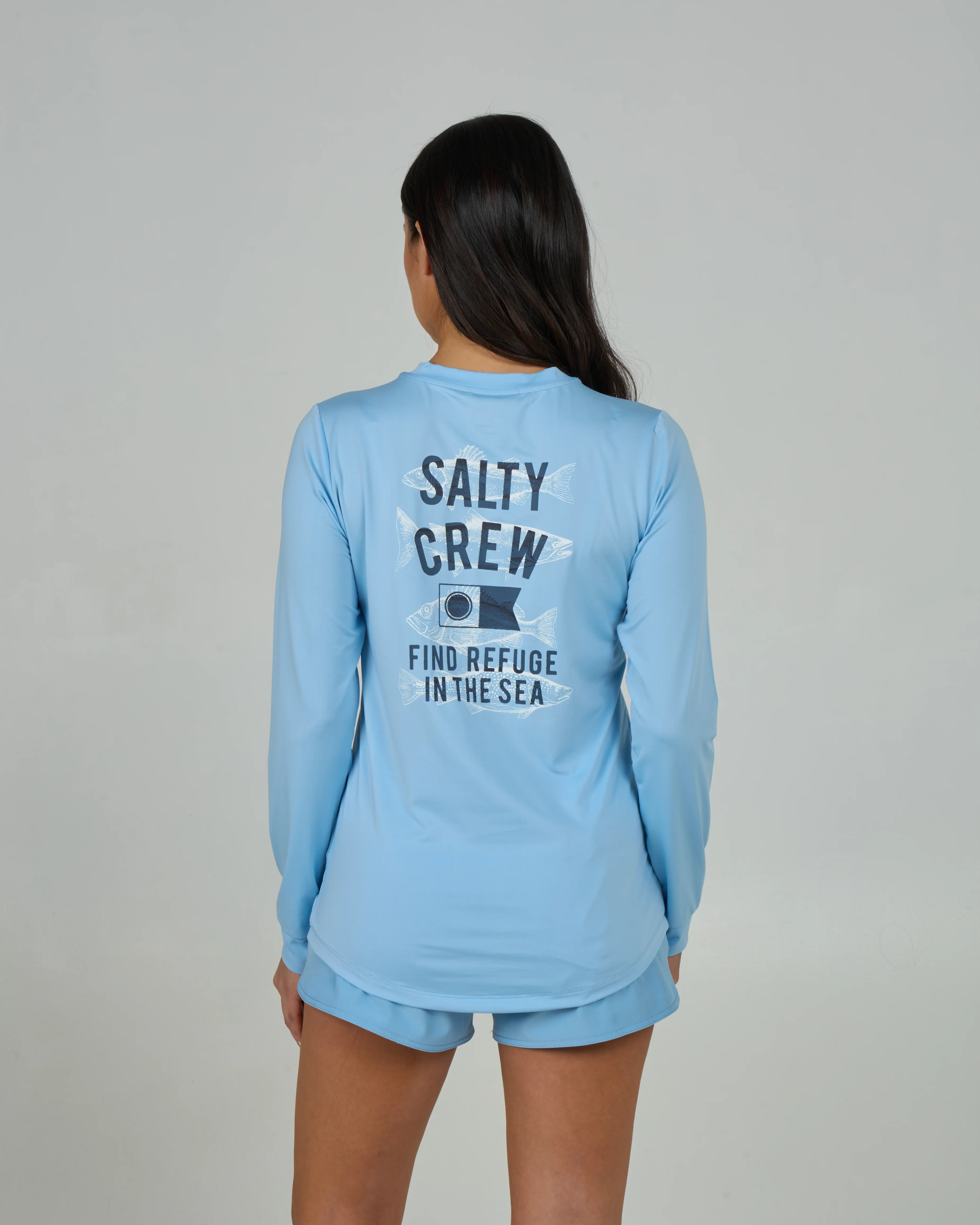 Fish Finder Sun Shirt - Sky Blue