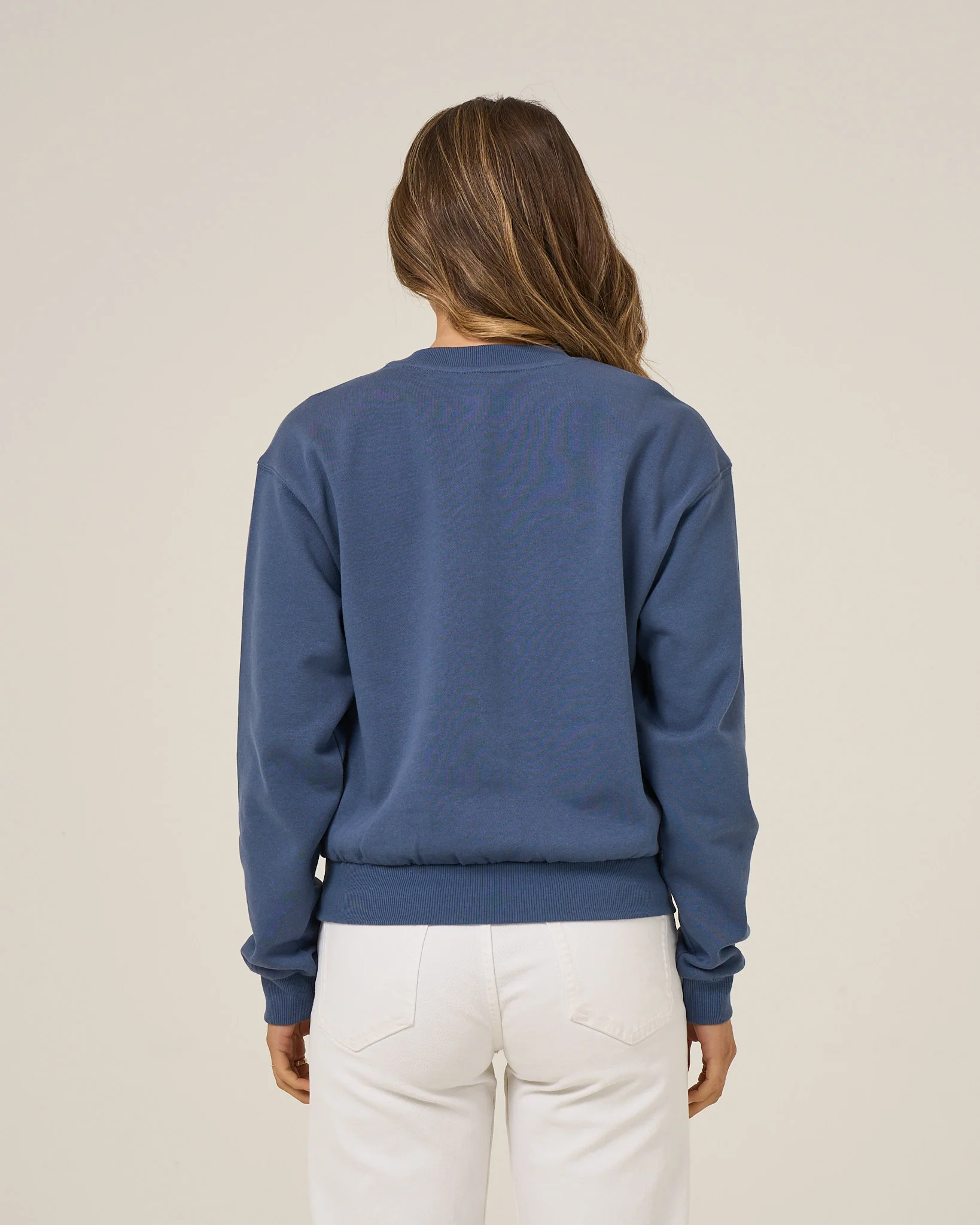 Fishing Club Crew Fleece - Vintage Indigo - Image 2