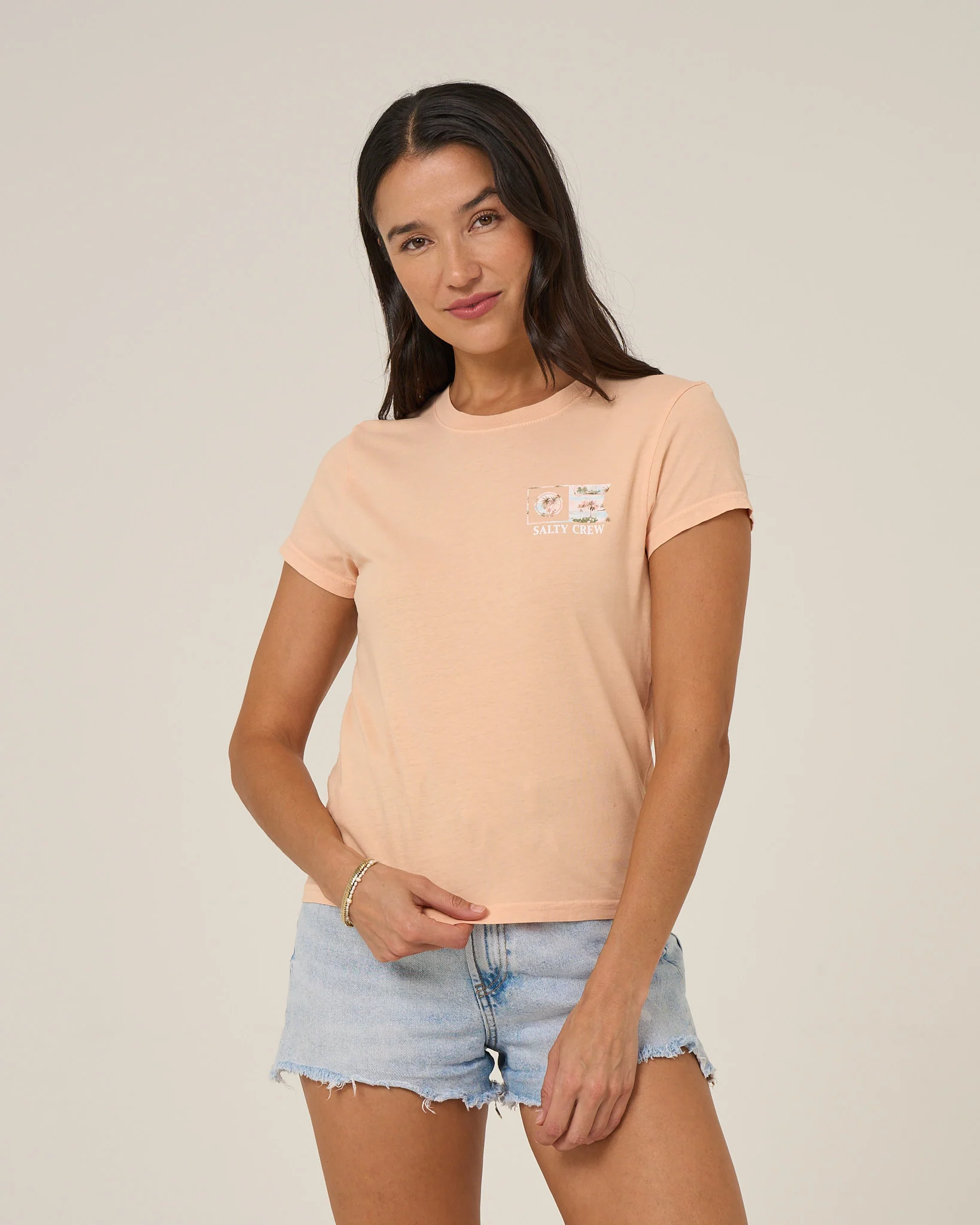 Flagship Fill Modern Tee - Apricot - Image 2