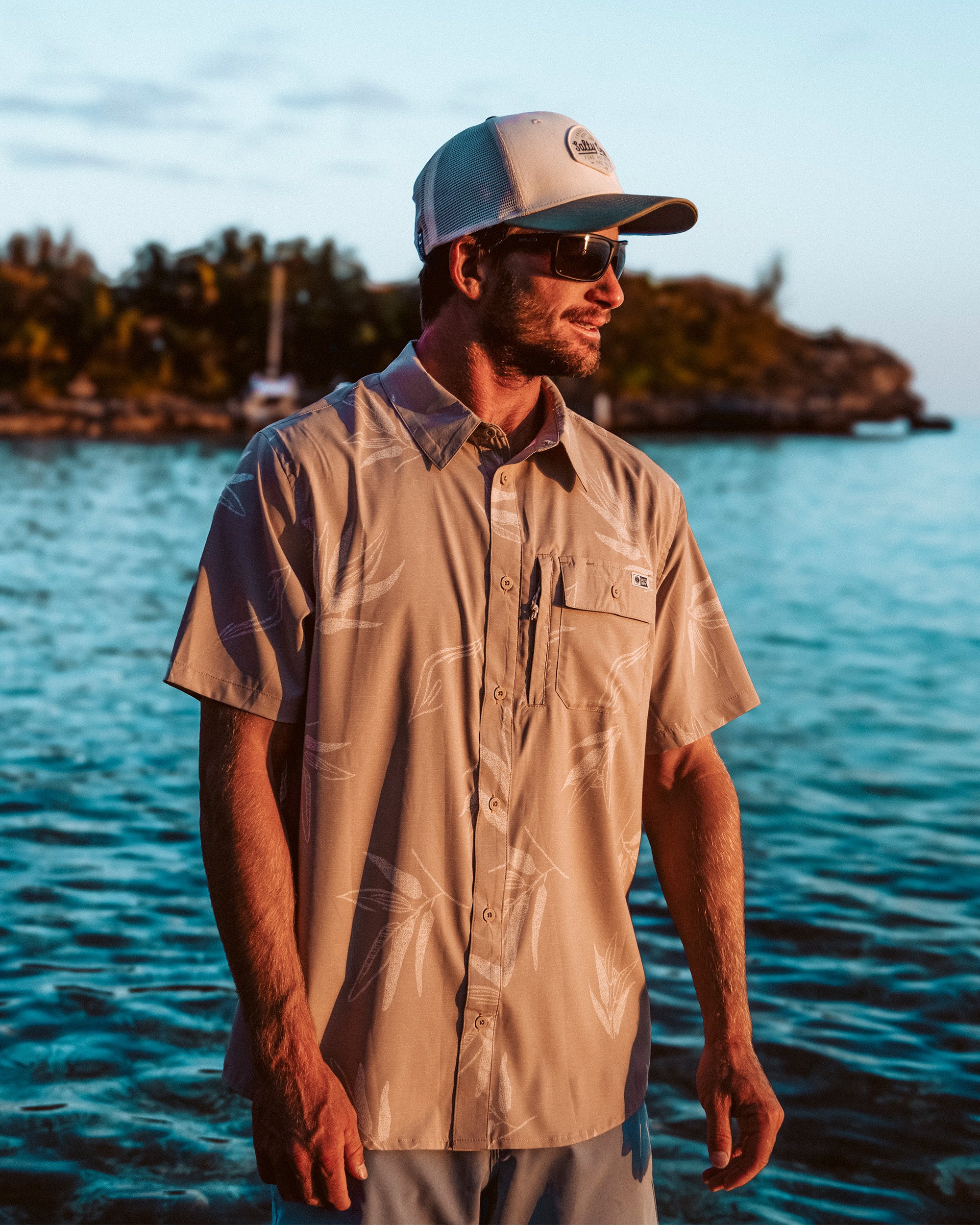 Flagship UV Button Up - Dark Khaki - Image 3