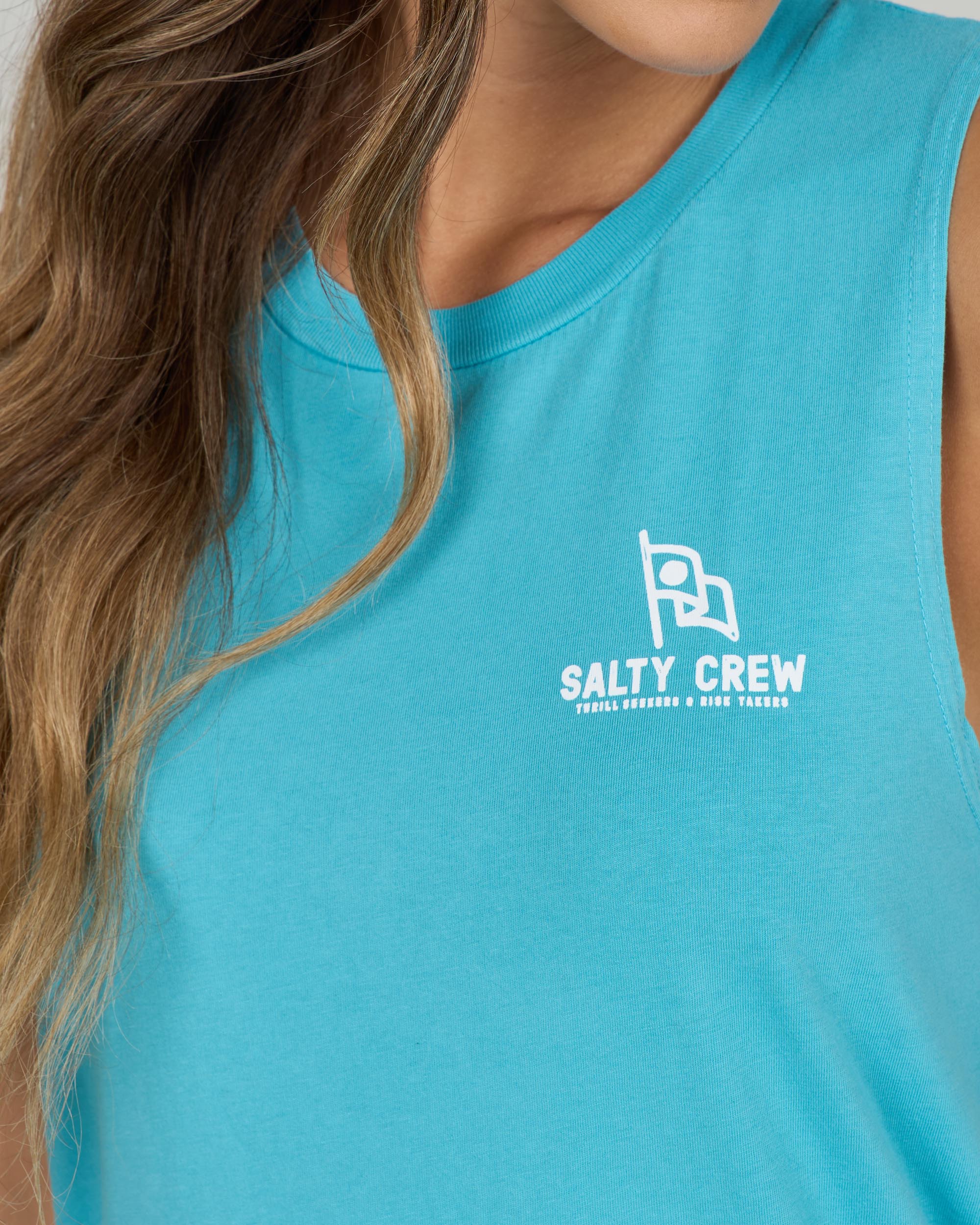Flying High Muscle Tank - Turquoise - Image 4