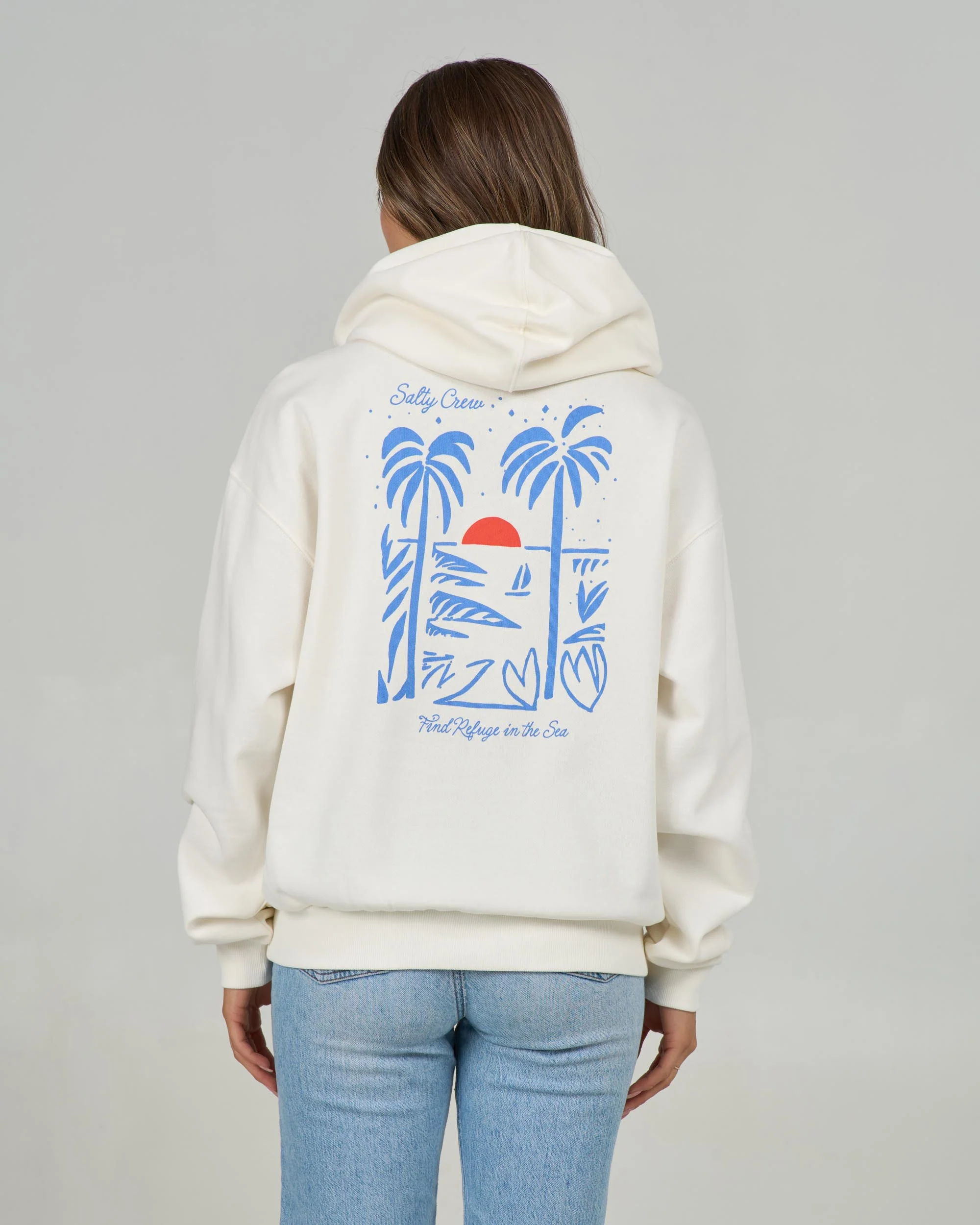 Geo Palm Hoody - Off White