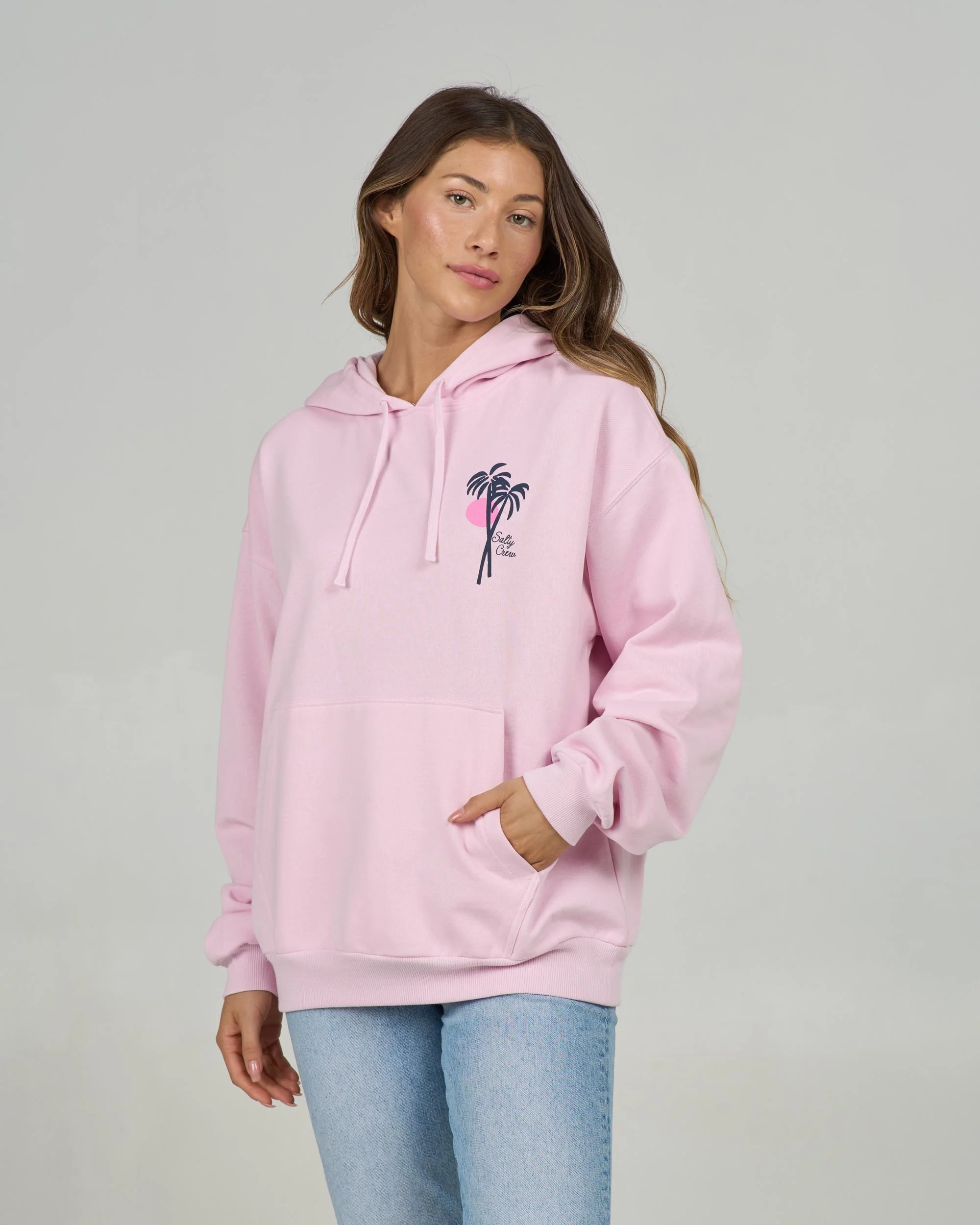 Geo Palm Hoody - Pink Skies - Image 2