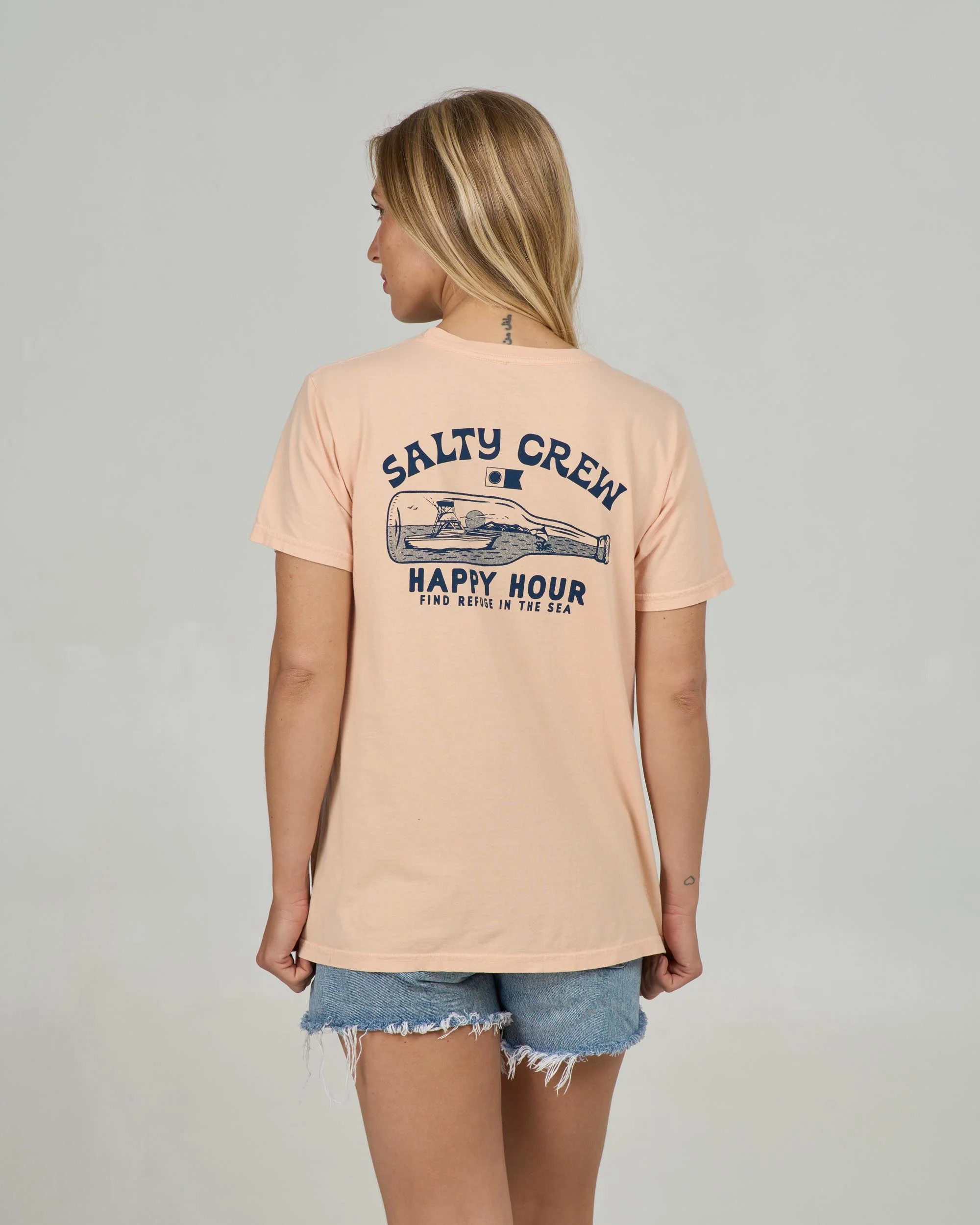 Happy Hour B.F. Tee - Apricot - Image 2