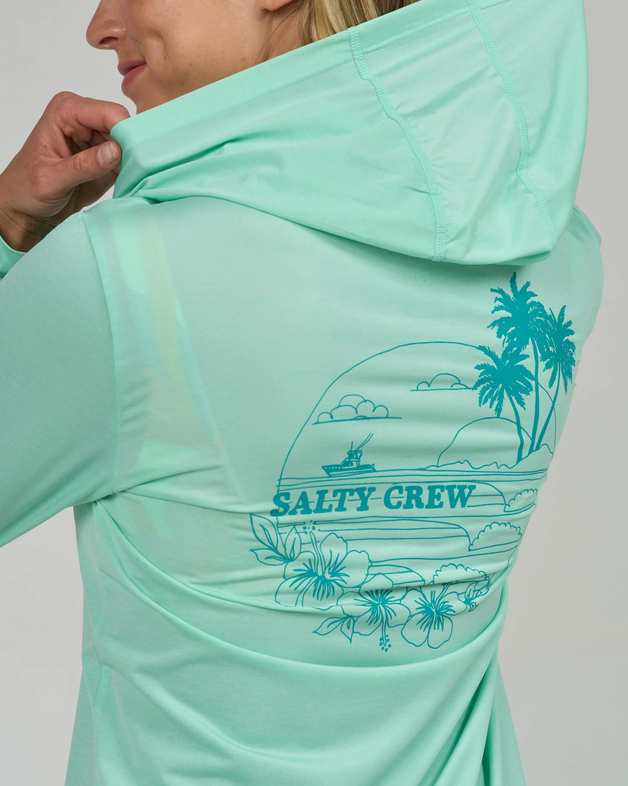 Heatwave Hooded Sunshirt - Mint - Image 4