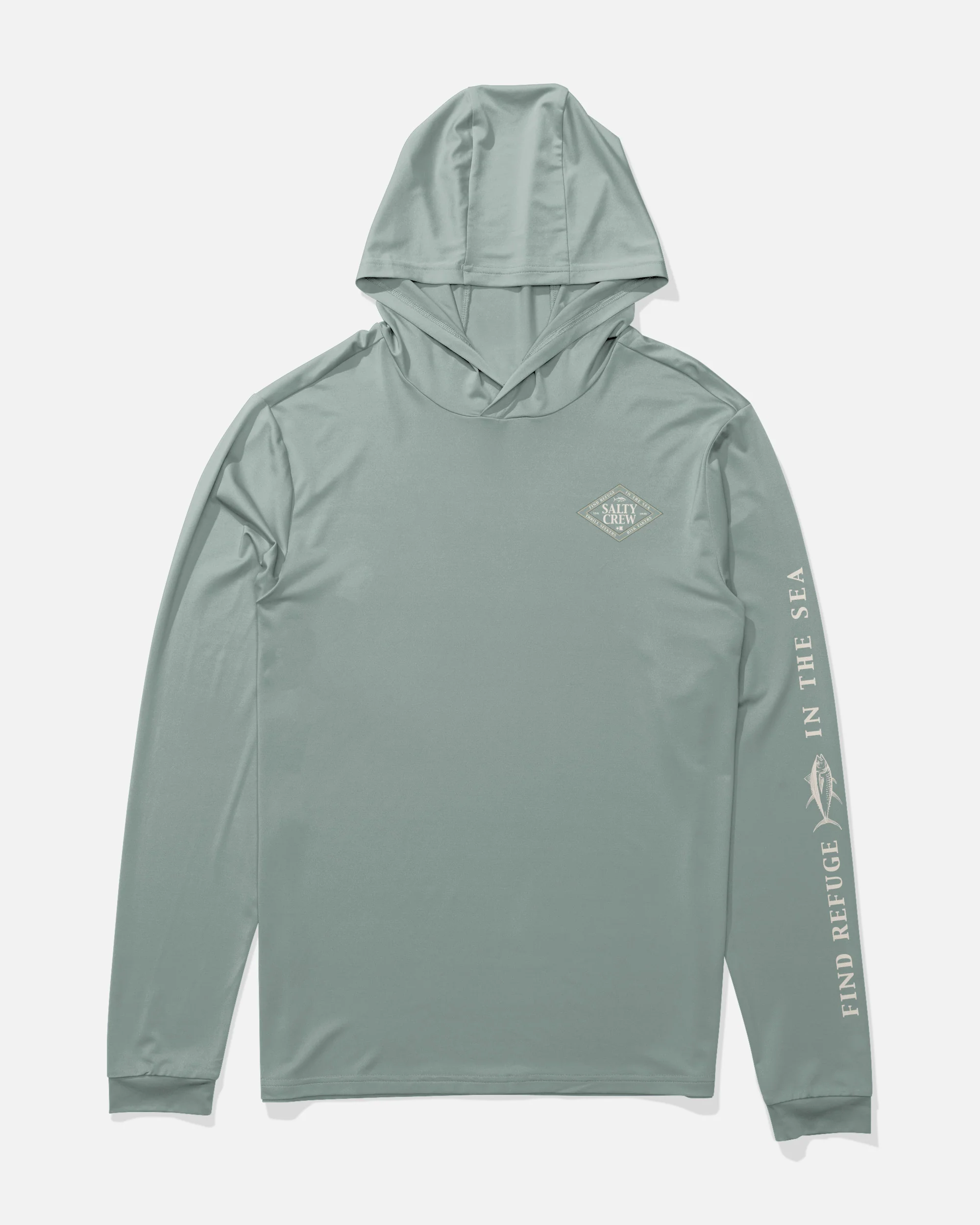 Iconic Boys Hood Sunshirt - Jade - Image 2