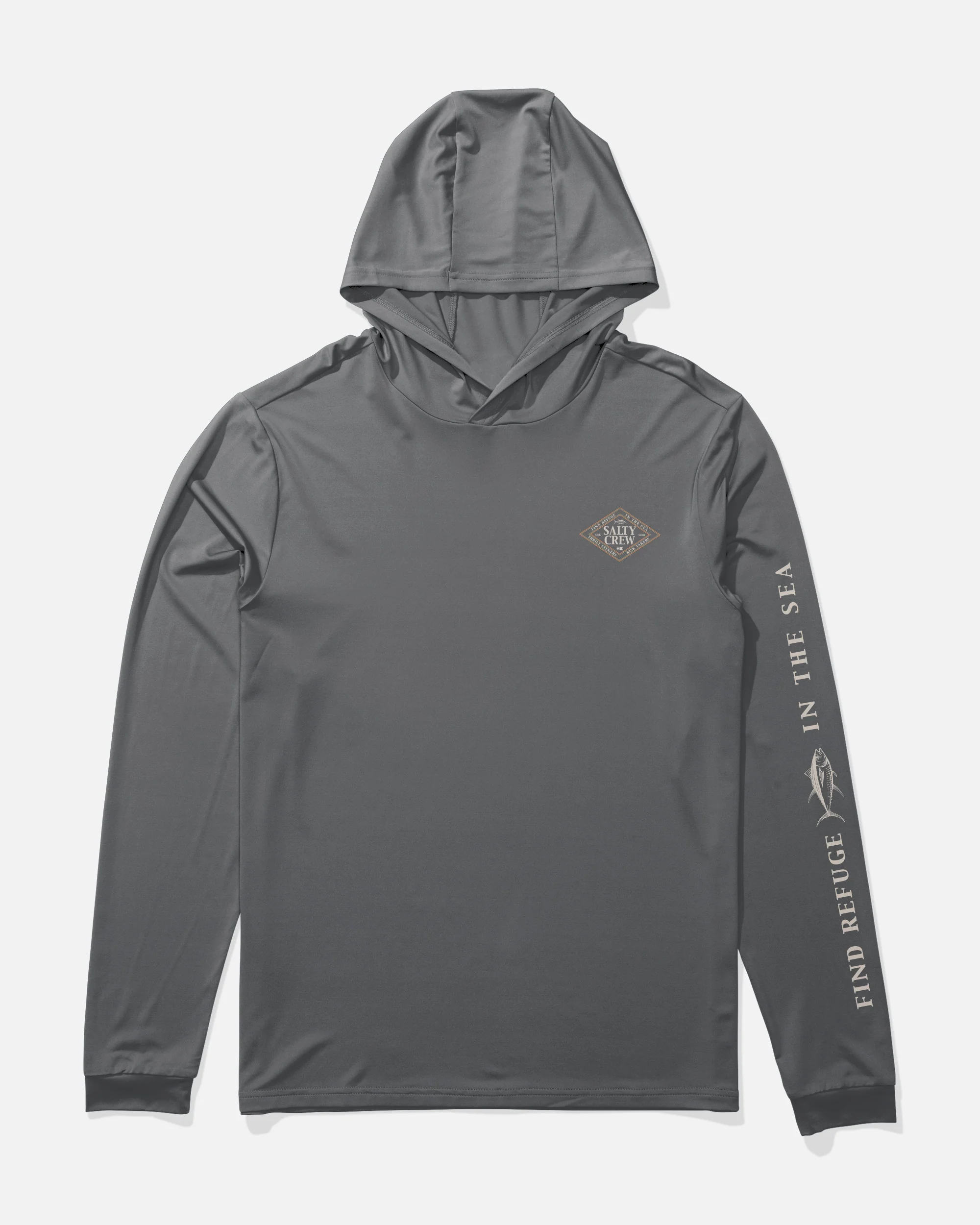 Iconic Hood Sunshirt - Charcoal - Image 2