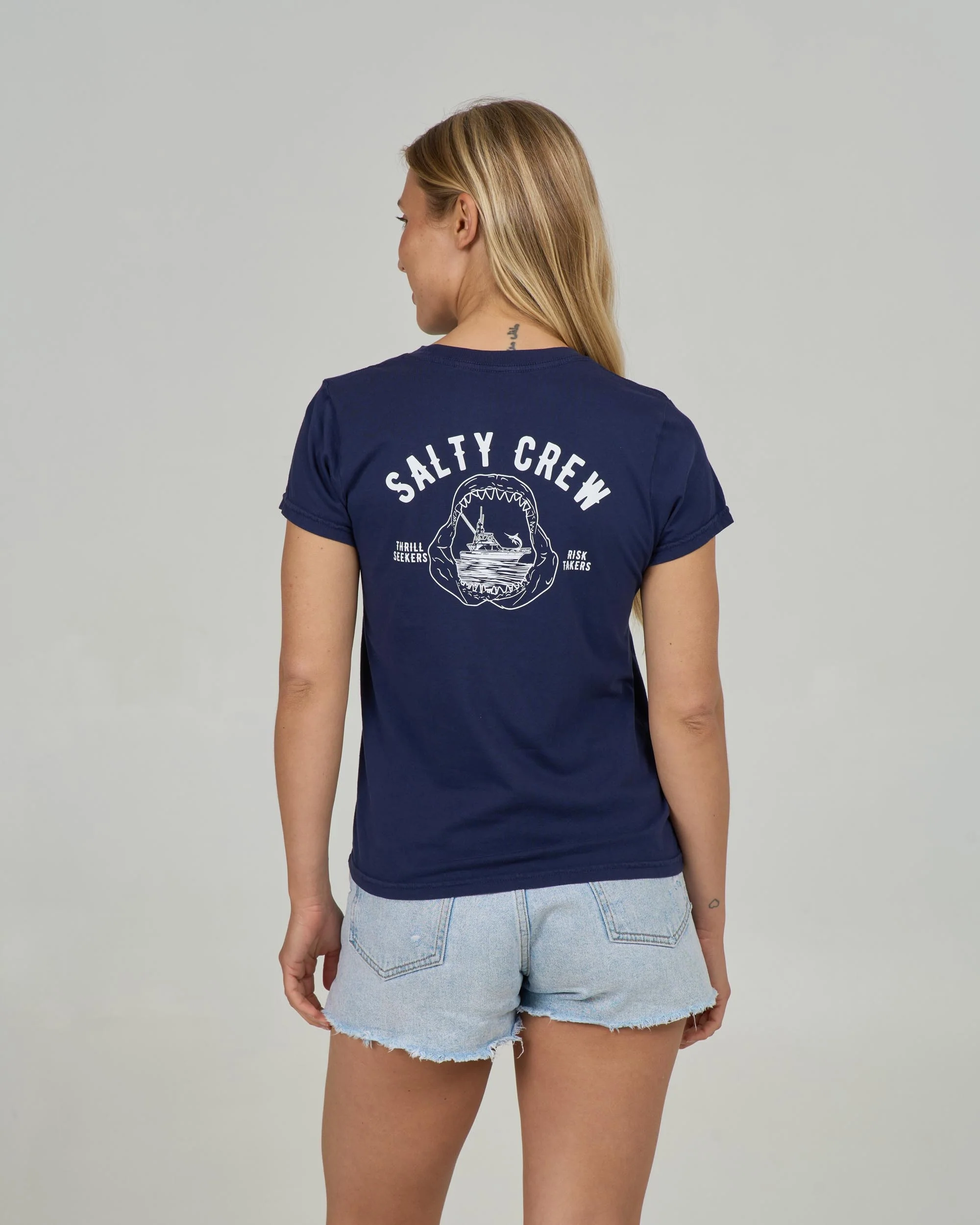 Jawbone Modern Tee - Bright Navy