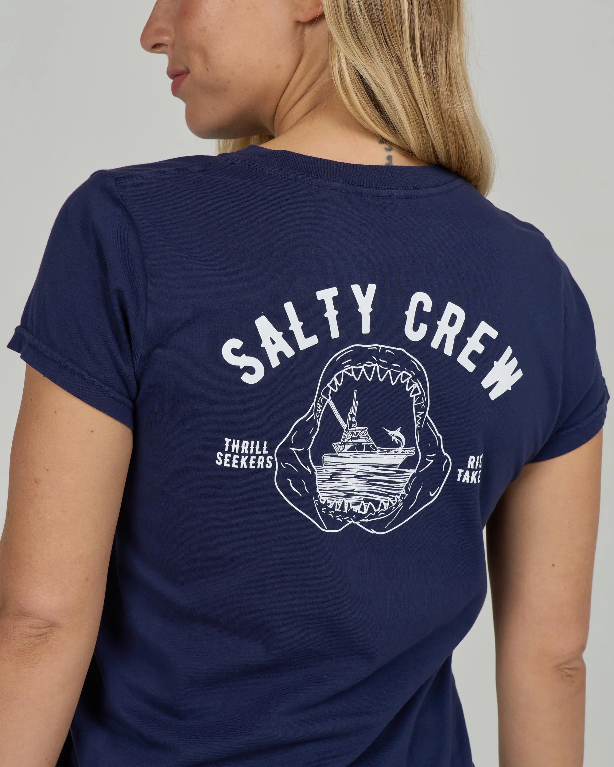 Jawbone Modern Tee - Bright Navy - Image 3