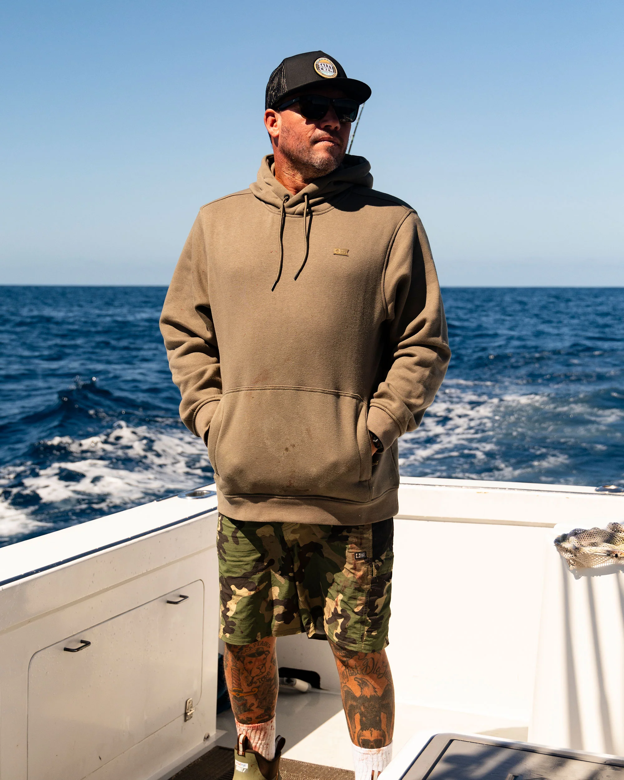 Long Range Tech Fleece Hoodie - Olive - Image 4
