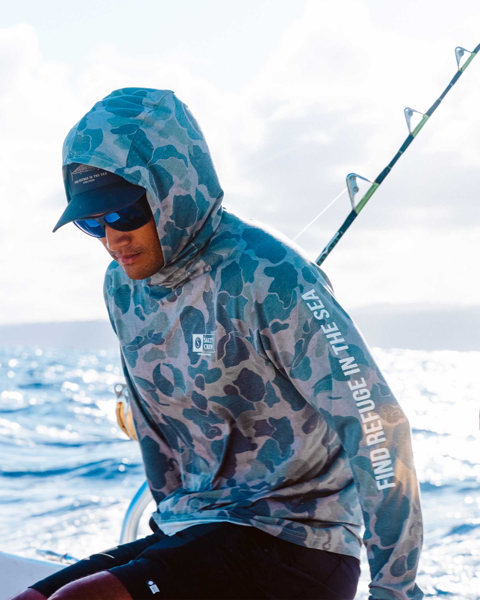 Mariner Lite UV Hoodie - Sand Camo - Image 5