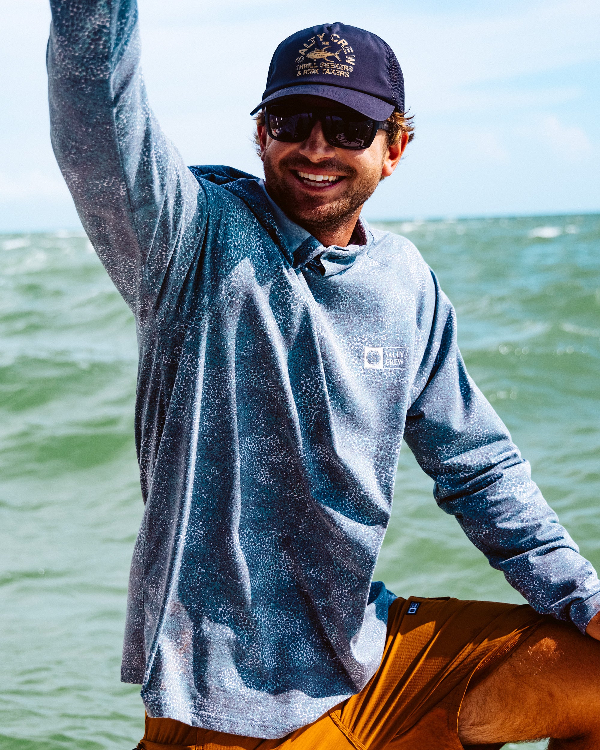 Mariner Lite UV Hoodie - Dark Navy - Image 3
