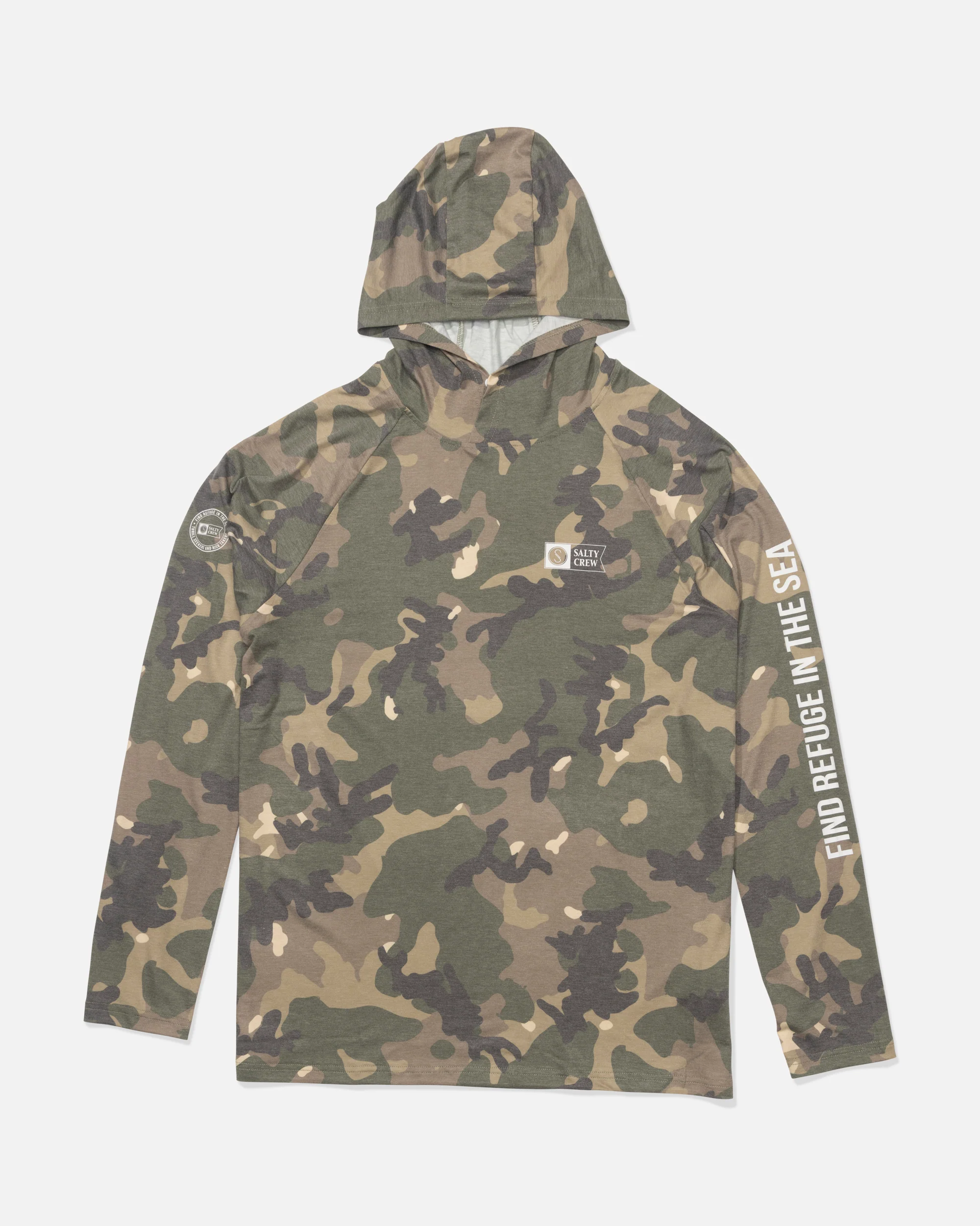Mariner Lite UV Hoodie - Green Camo